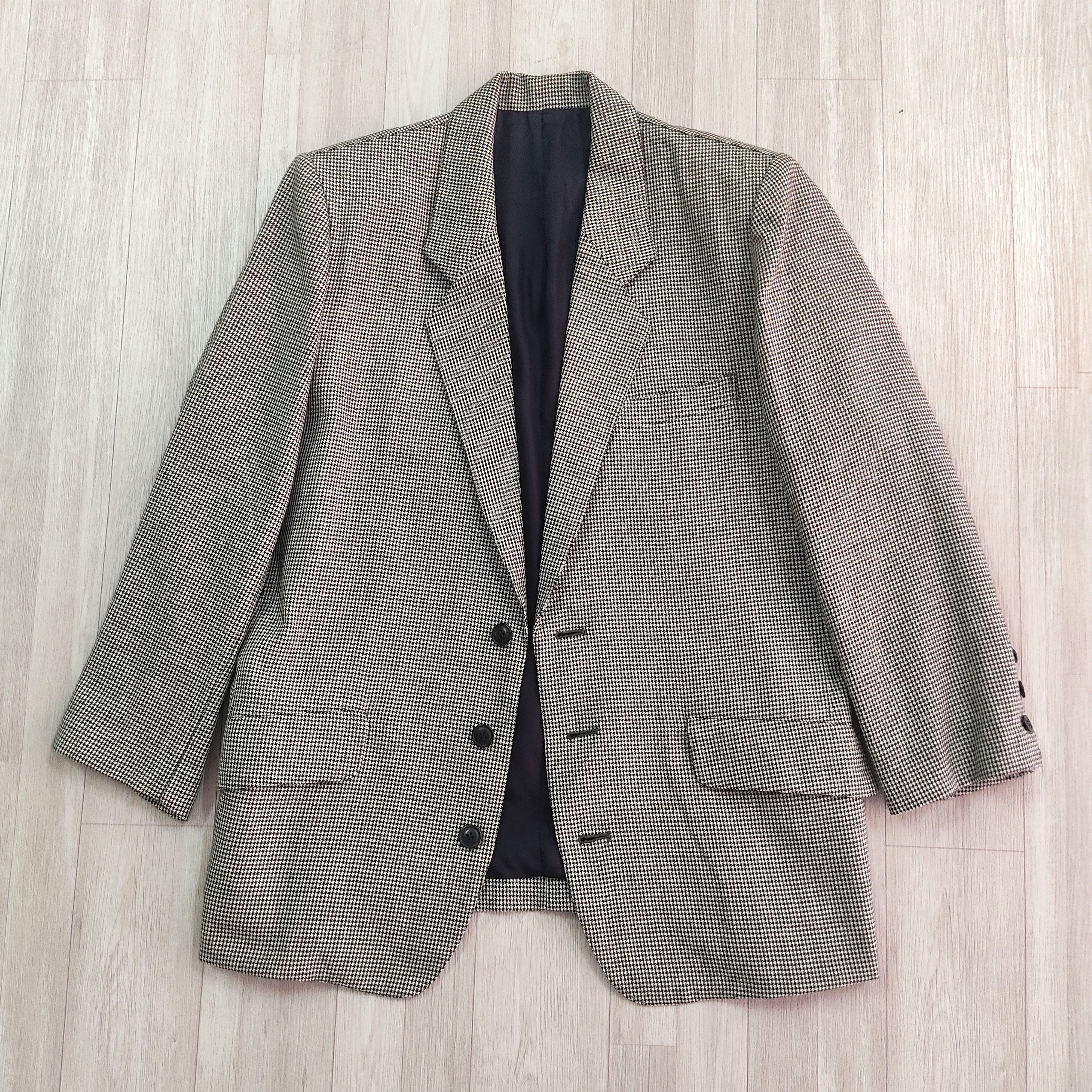 Issey Miyake Vtg 80s ISSEY MIYAKE Plaid Tartan Blazer Coat Jacket Size US M / EU 48-50 / 2 - 4 Thumbnail