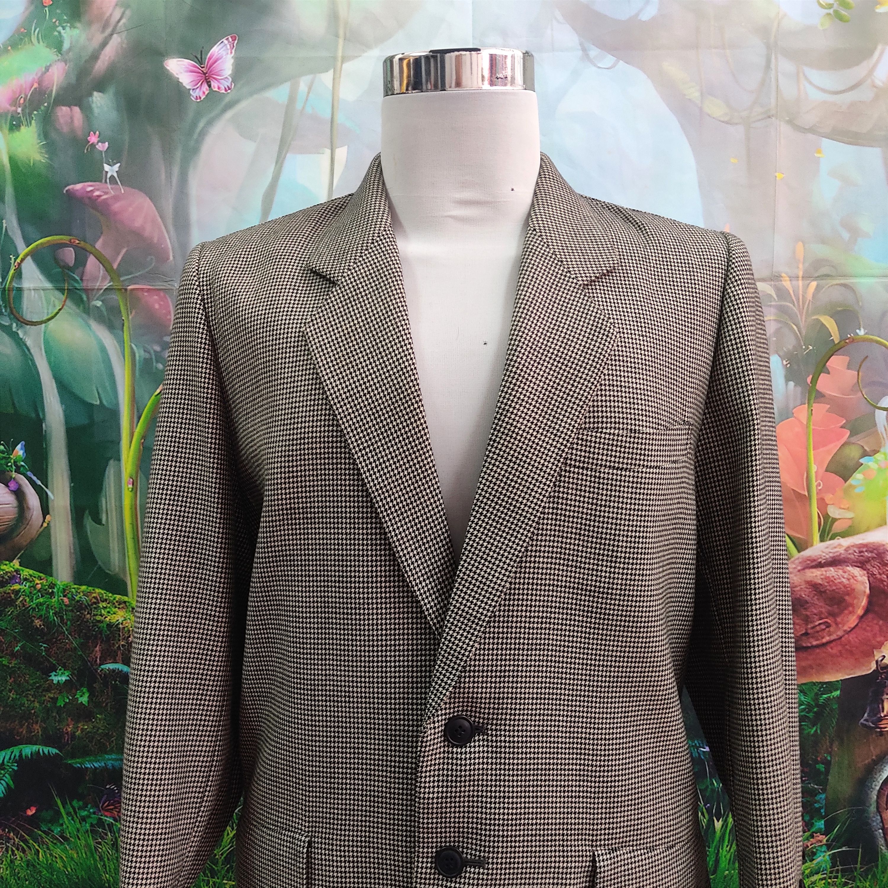 Issey Miyake Vtg 80s ISSEY MIYAKE Plaid Tartan Blazer Coat Jacket Size US M / EU 48-50 / 2 - 2 Thumbnail