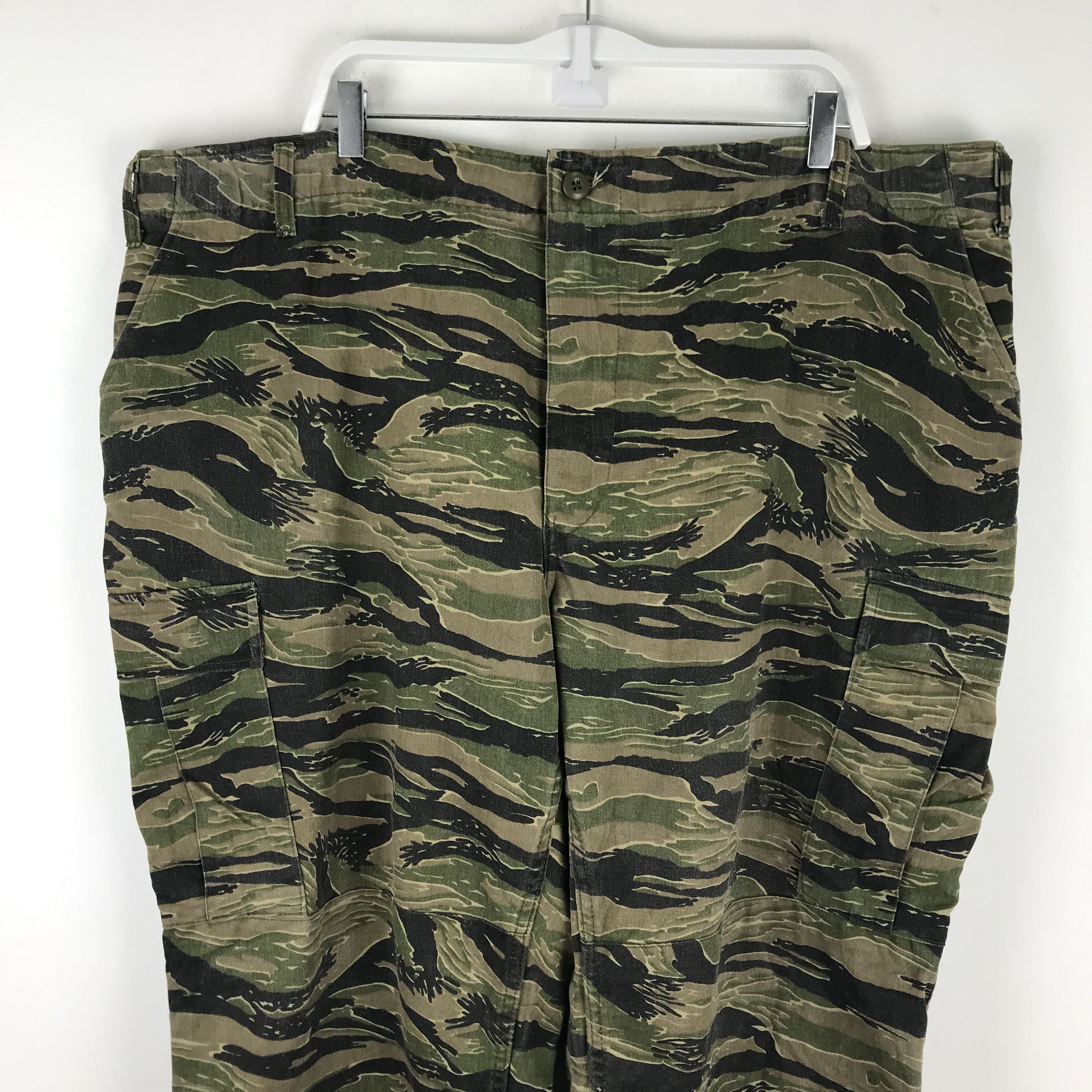 Vintage X253 BIG SIZE! VTG TIGER STRIPE ARMY CAMO PANTS RARE! Size US 44 / EU 60 - 5 Thumbnail