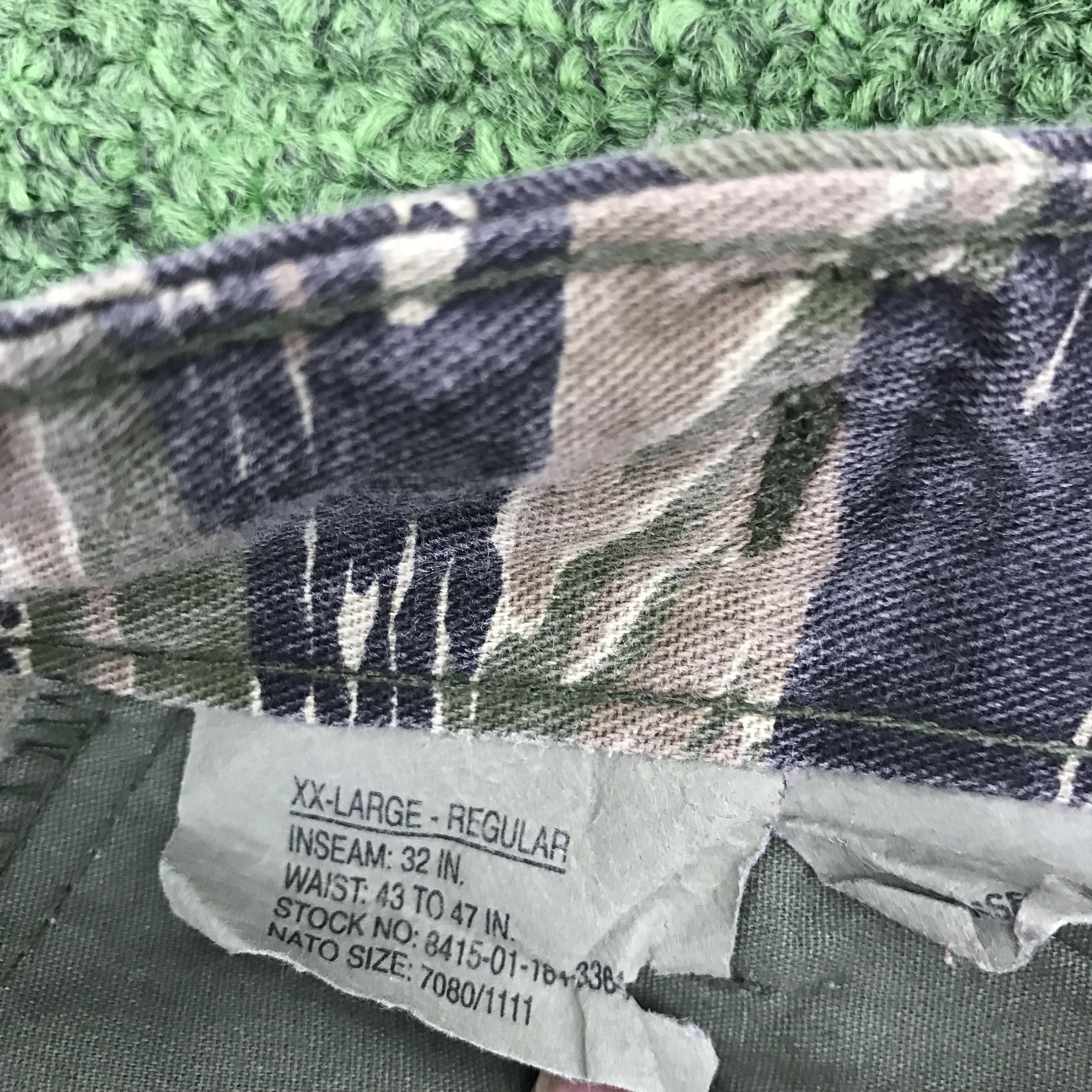 Vintage X253 BIG SIZE! VTG TIGER STRIPE ARMY CAMO PANTS RARE! Size US 44 / EU 60 - 8 Thumbnail