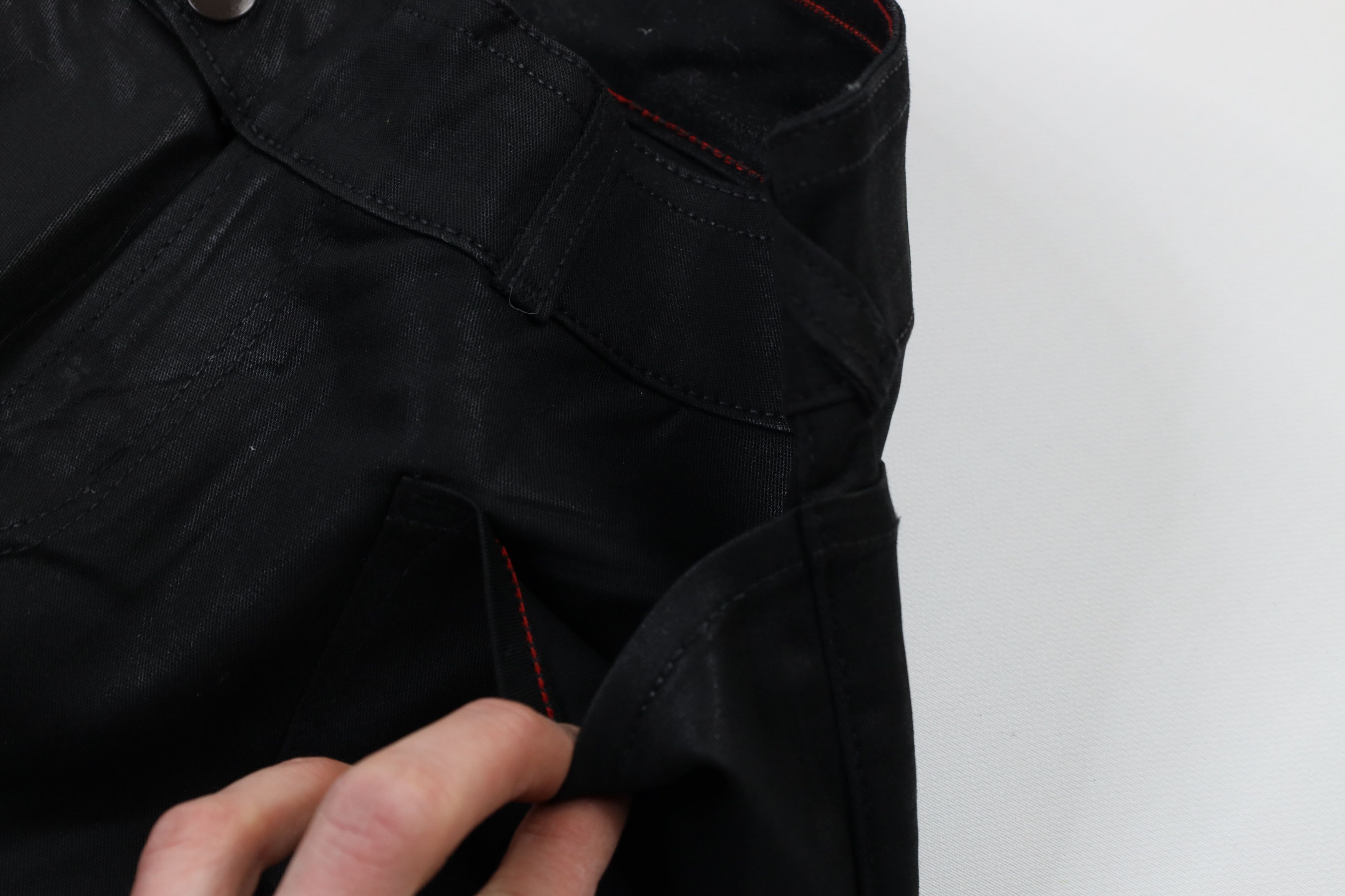 Vintage × Von Dutch NOS Vintage Y2K Von Dutch Wide Leg Flared Jeans Black 29 Size 29" - 5 Thumbnail