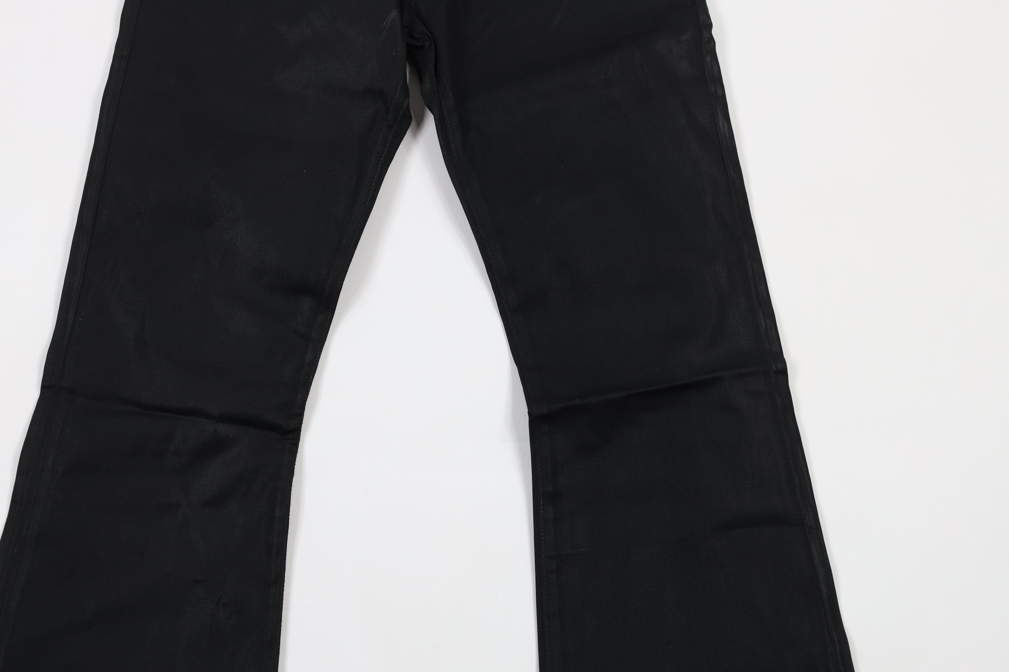 Vintage × Von Dutch NOS Vintage Y2K Von Dutch Wide Leg Flared Jeans Black 29 Size 29" - 3 Thumbnail
