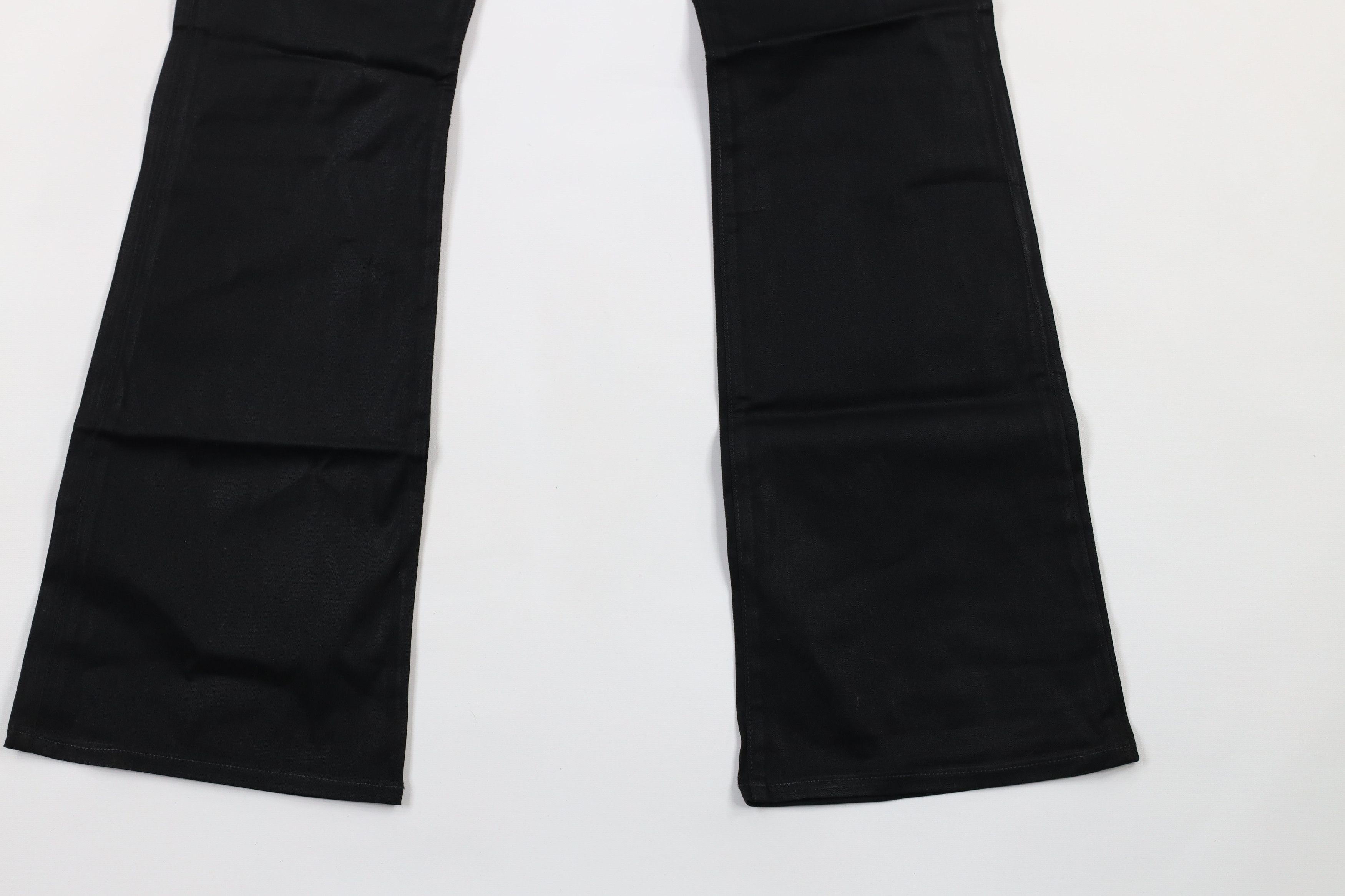 Vintage × Von Dutch NOS Vintage Y2K Von Dutch Wide Leg Flared Jeans Black 26 Size 26" / US 2 / IT 38 - 4 Thumbnail