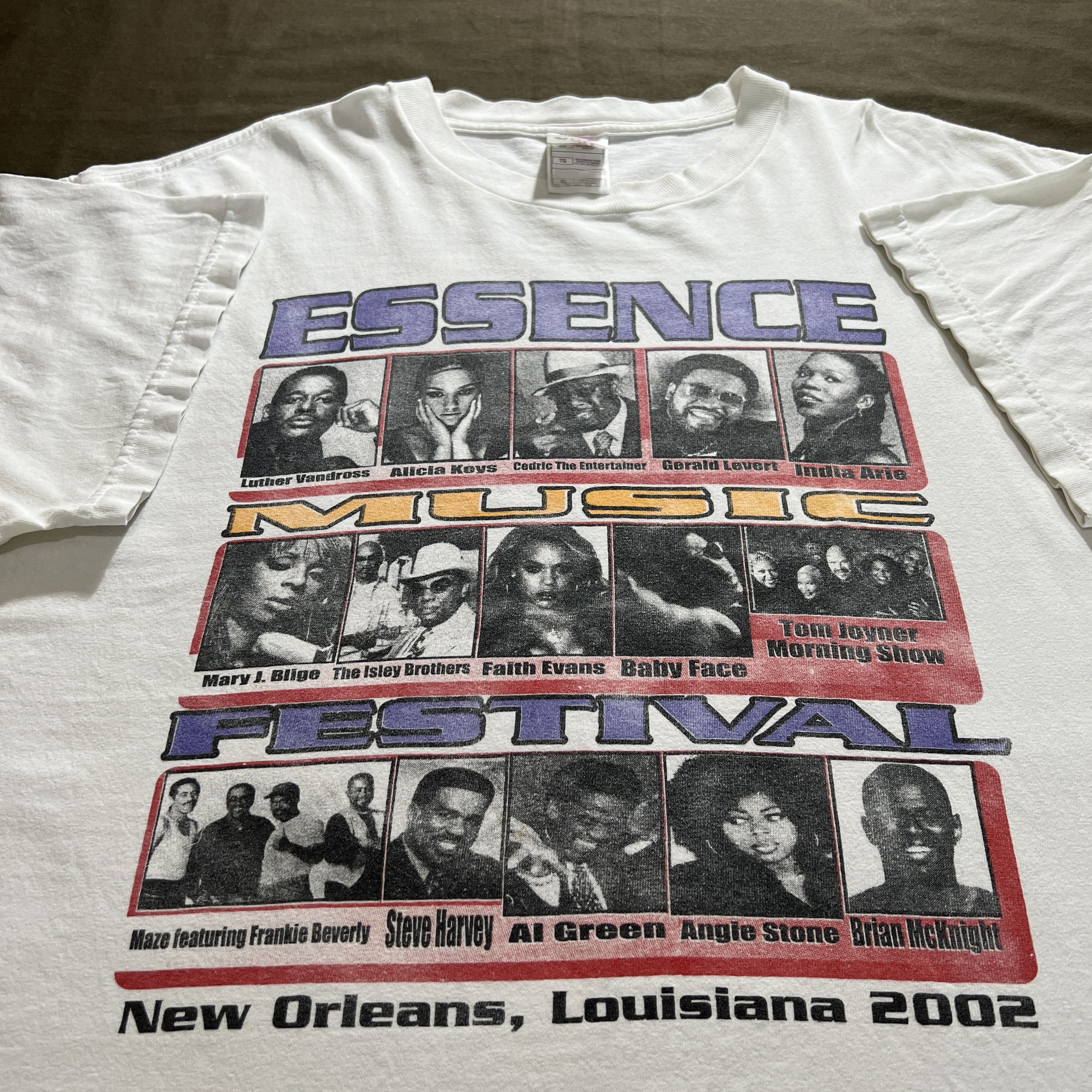 Band Tees × Rap Tees × Vintage Vintage 2002 Essence Music Festival Alicia Keys babyface Size US XL / EU 56 / 4 - 1 Thumbnail