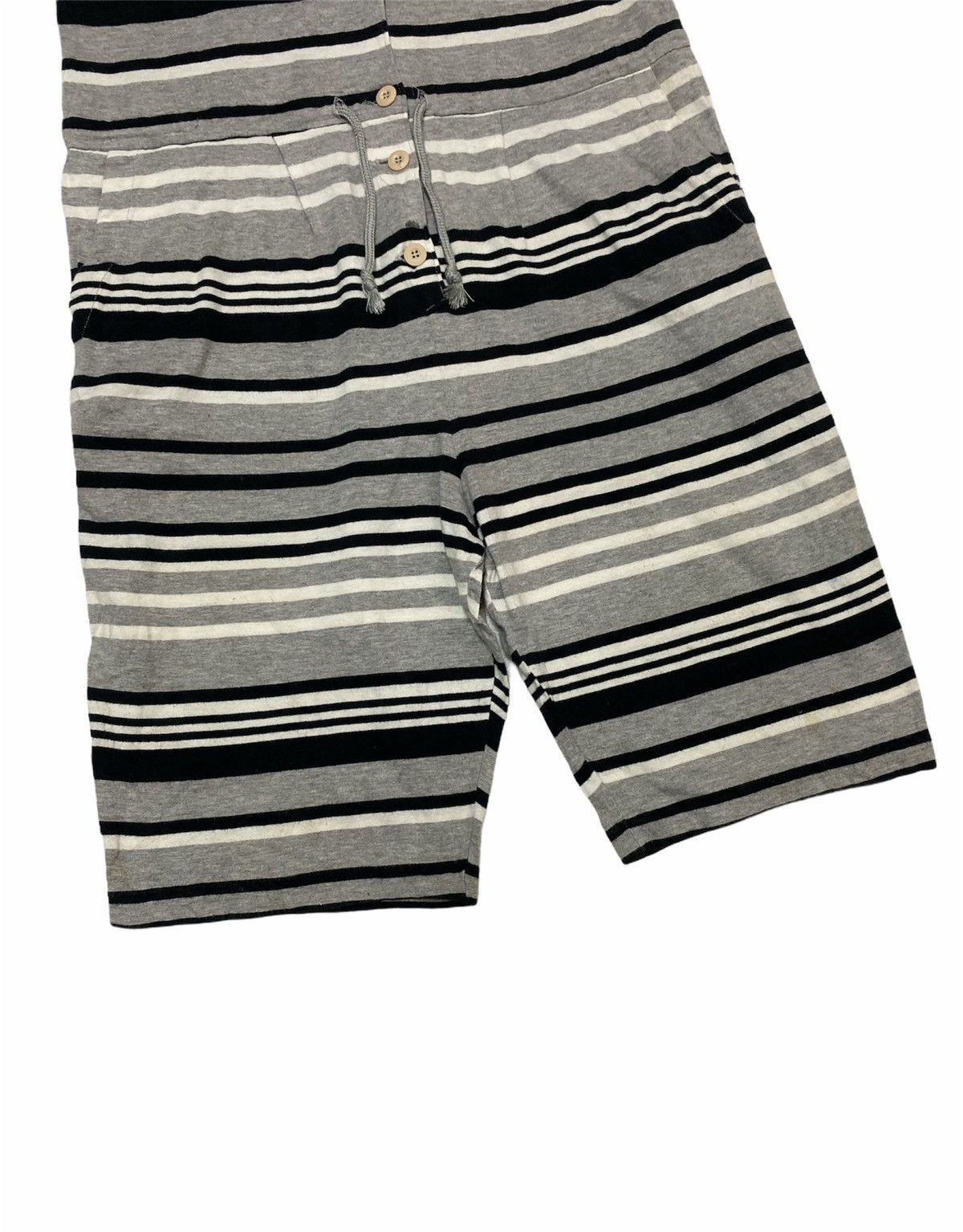 Issey Miyake × Japanese Brand × Tsumori Chisato 90’s Issey Miyake Tsumori Chisato Sleeveless Stripe Overals Size US 27 - 4 Thumbnail