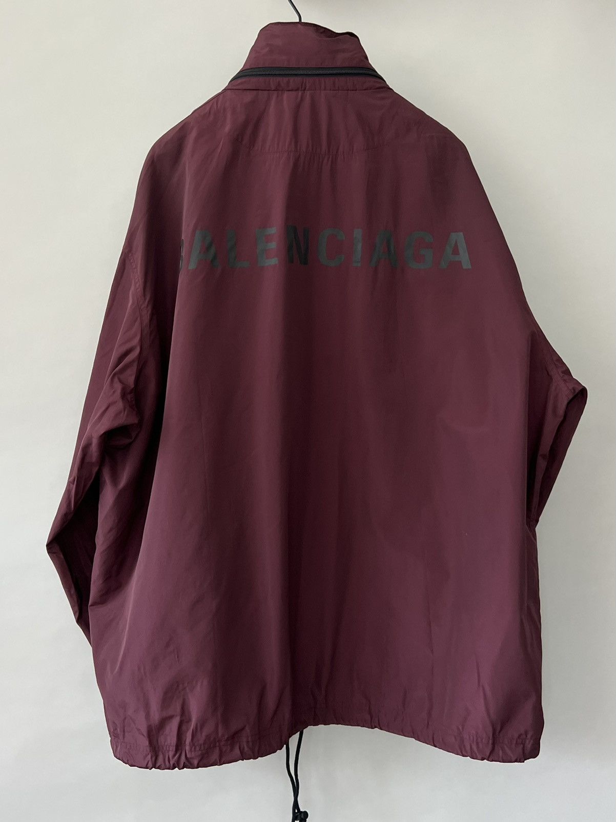 Balenciaga Balenciaga Nylon Logo Windbreaker Jacket Size US L / EU 52-54 / 3 - 3 Thumbnail