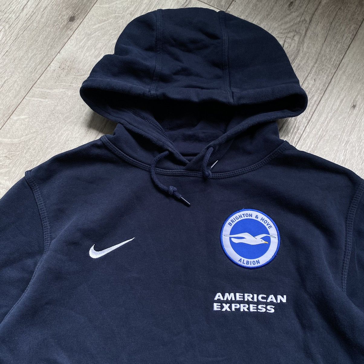 Nike Streetwear Vintage NIKE Y2K BRIGHTON AND HOVE ALBION AMERICAN EXPRESS HOODIE Grailed