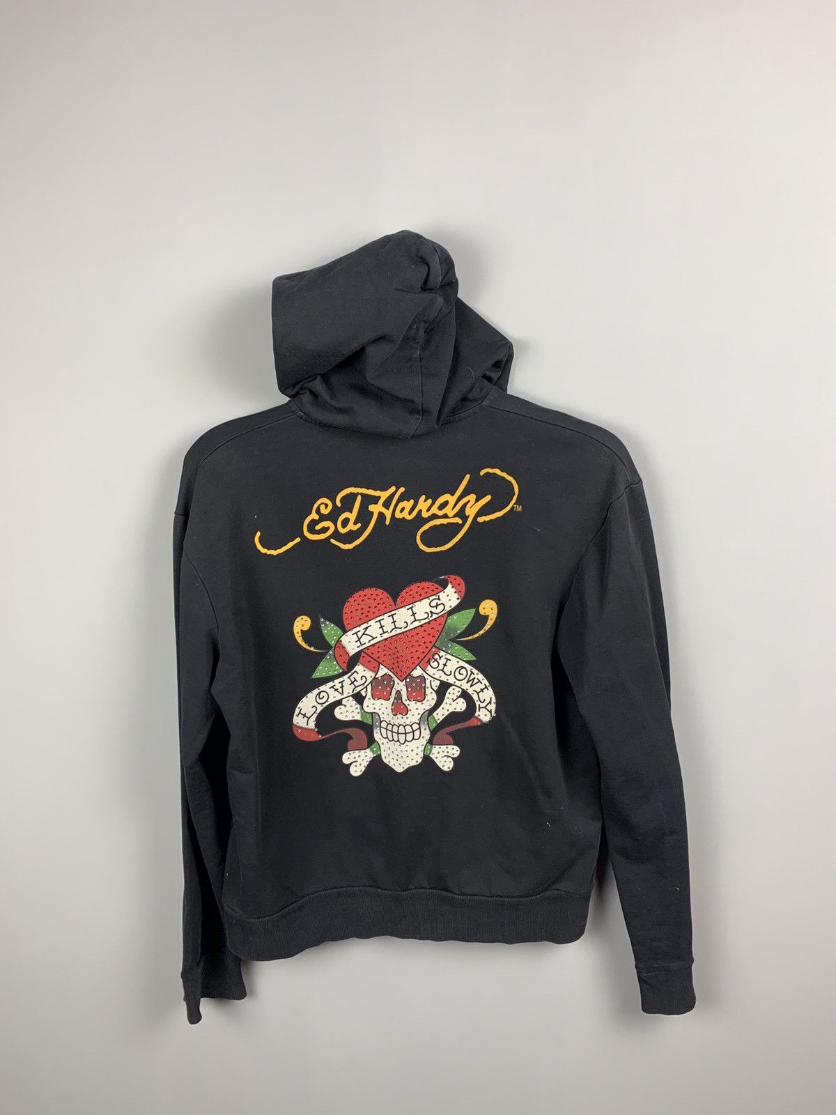 Ed Hardy × Vintage Ed Hardy women’s zip hoodie Size ONE SIZE - 1 Thumbnail