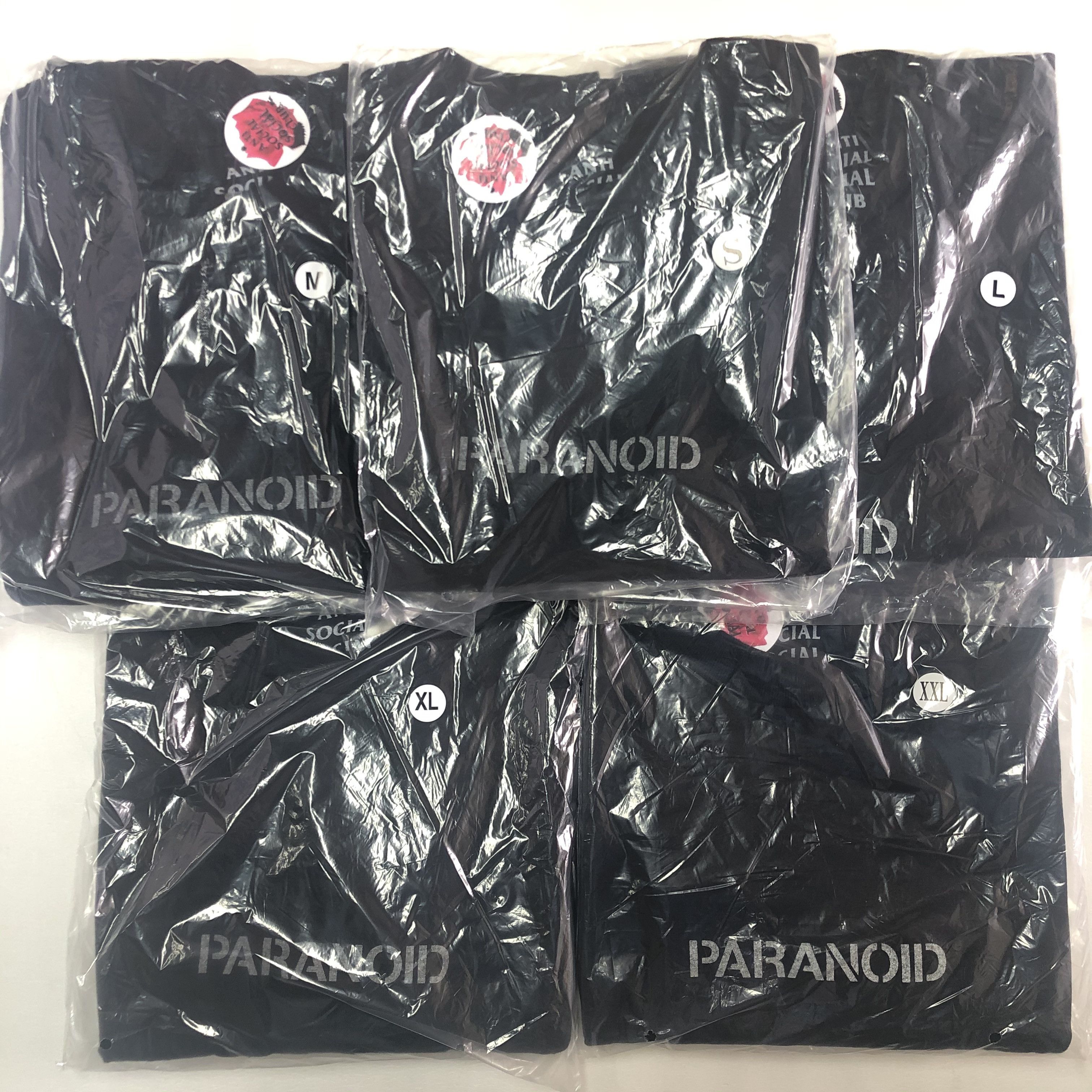 Anti Social Social Club × Undefeated DS SS21 ASSC X UNDFTD 3M Reflective Paranoid Black Tee Bape Size US XL / EU 56 / 4 - 8 Thumbnail