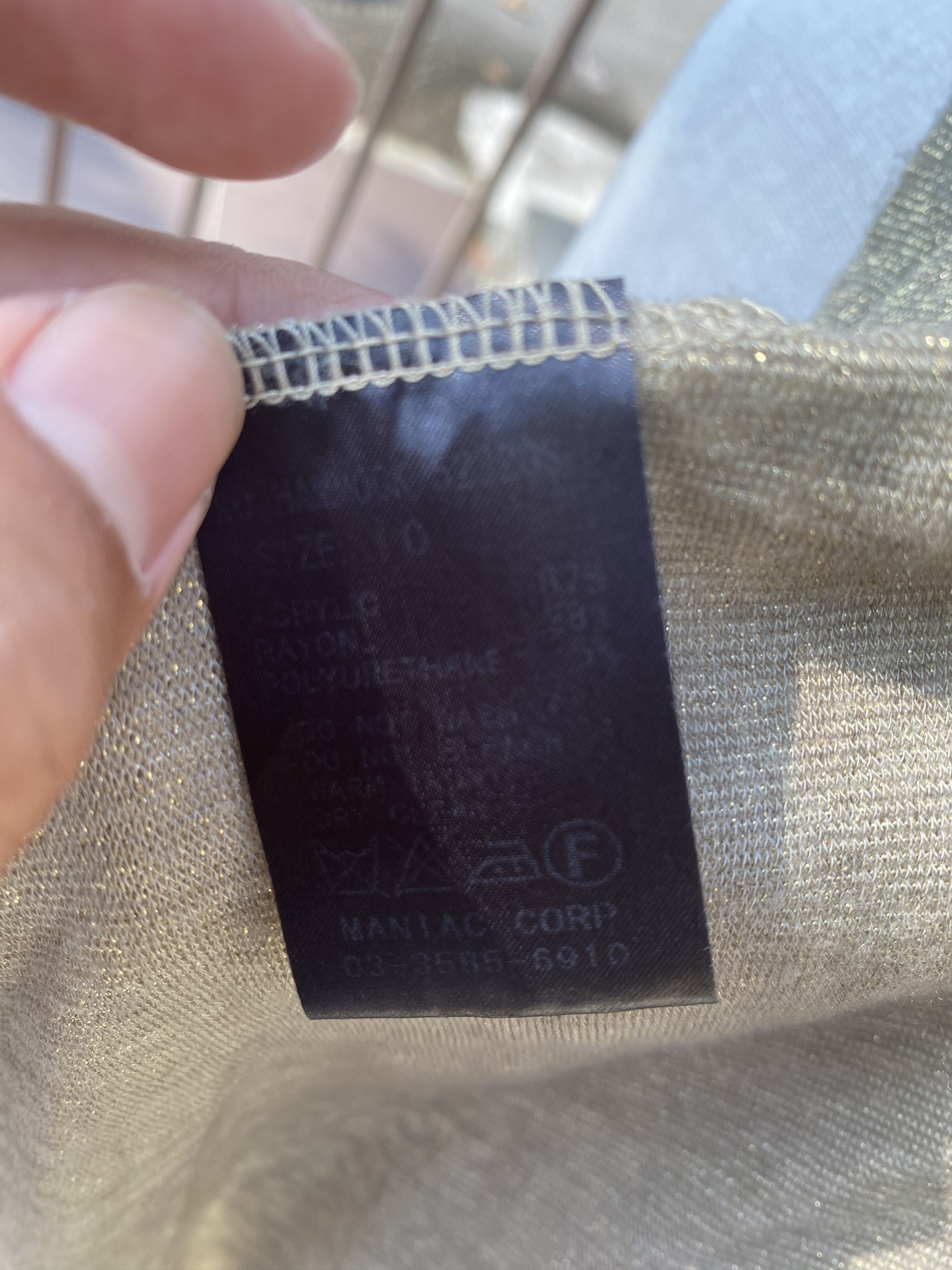 Le Grande Bleu (L.G.B.) gold dress Size S / US 4 / IT 40 - 10 Thumbnail