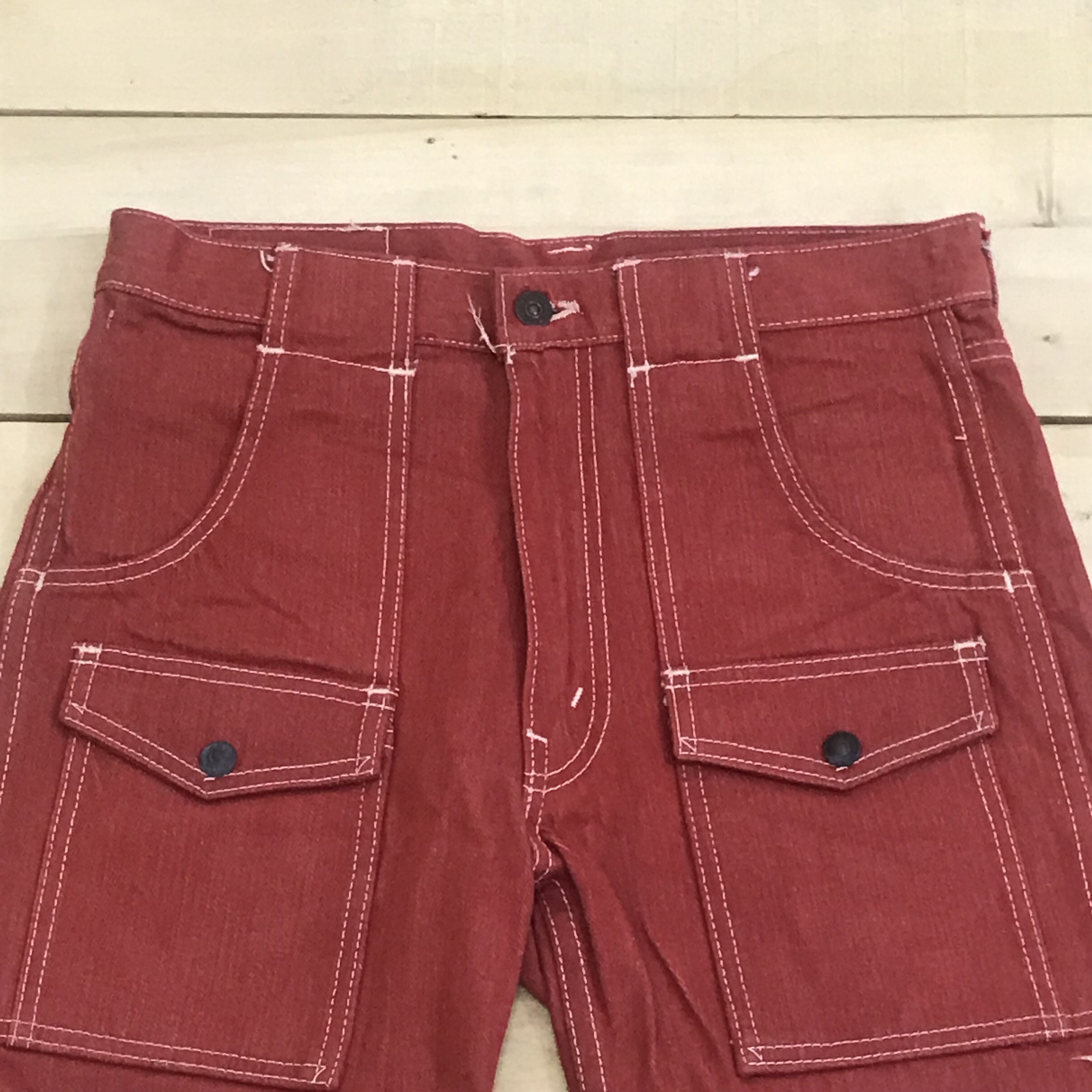 Japanese Brand X266 JOE MC COY JAPAN DENIM BUSH SHORT PANTS Size US 30 / EU 46 - 7 Thumbnail