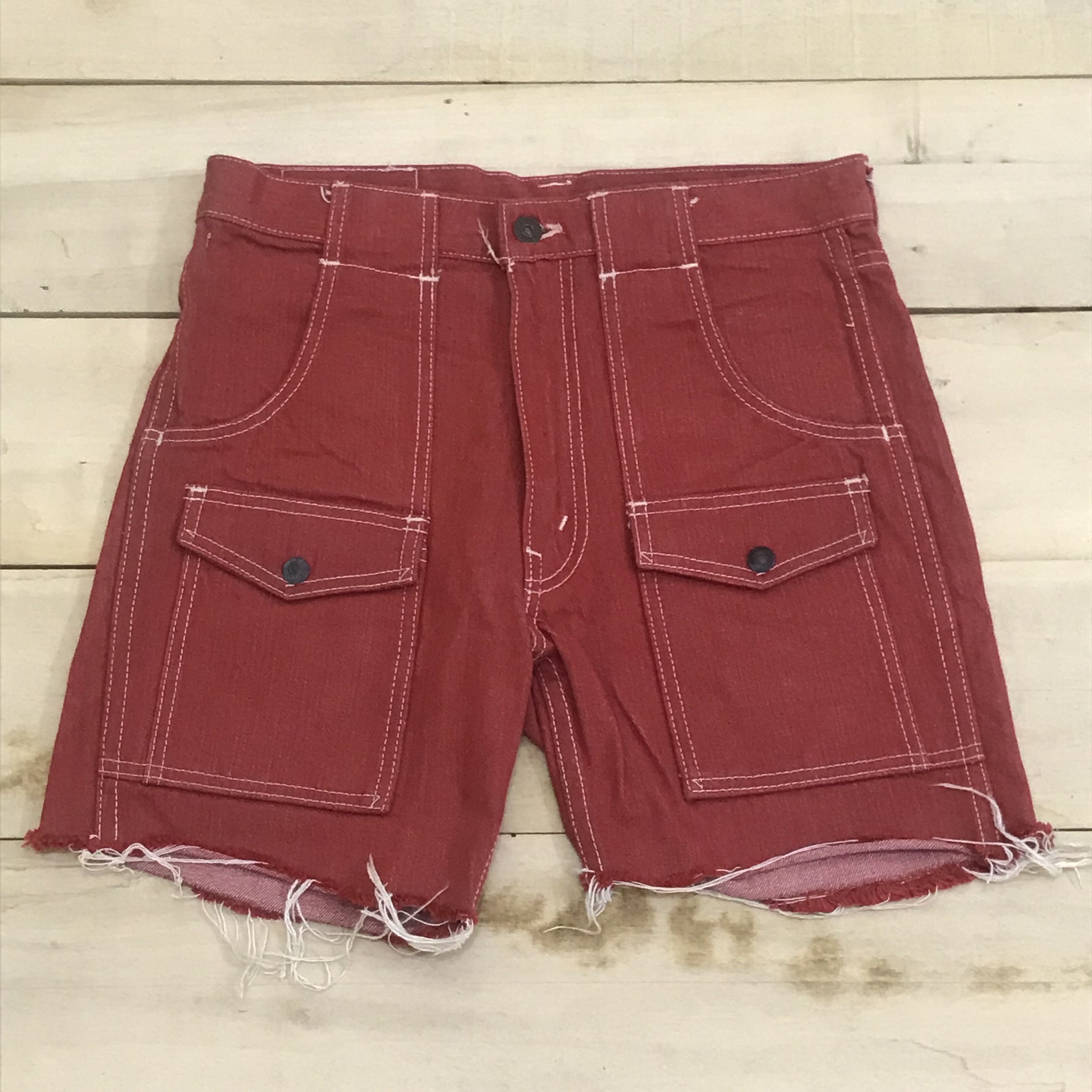 Japanese Brand X266 JOE MC COY JAPAN DENIM BUSH SHORT PANTS Size US 30 / EU 46 - 1 Thumbnail