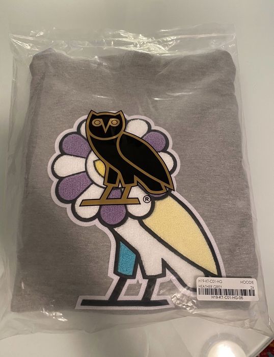 Takashi Murakami x OVO Surplus Flower Owl Hoodie - Size Small