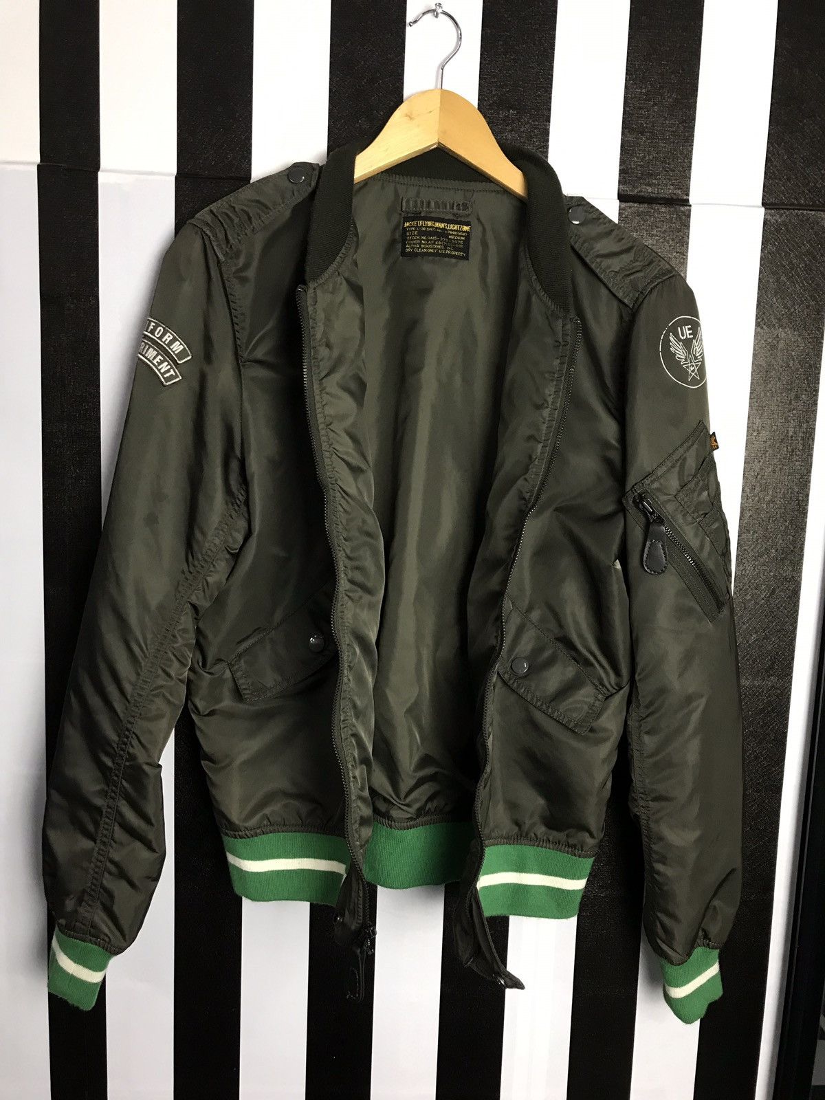 uniform experiment X alpha industries L-2B MA1 flight jacket