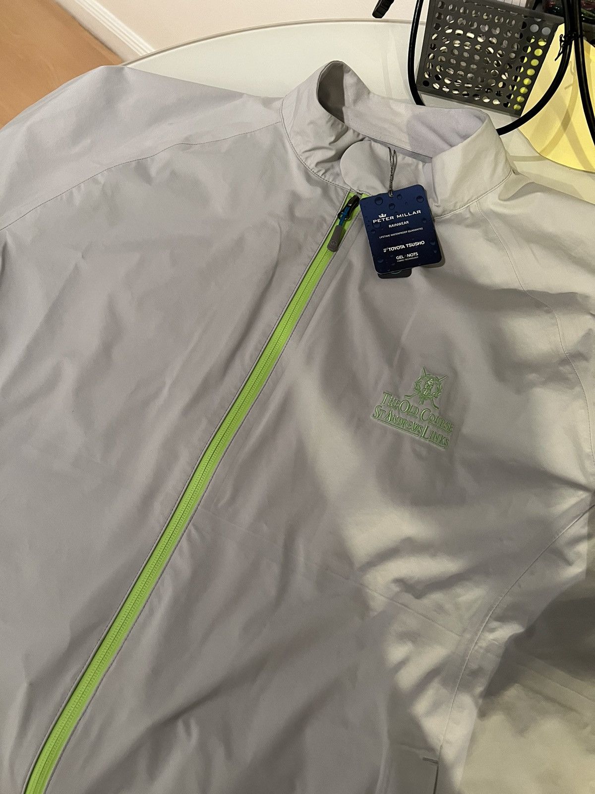 Peter Millar Peter Millar St. Andrew’s Old Course Rain Jacket Grey Green Size US XL / EU 56 / 4 - 1 Thumbnail