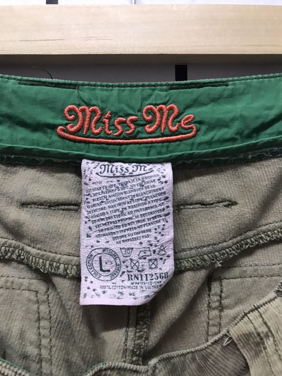 Japanese Brand Japan Brand Miss Me Cargo Corduroy Bondage Parachute Pants Size US 32 / EU 48 - 12 Thumbnail