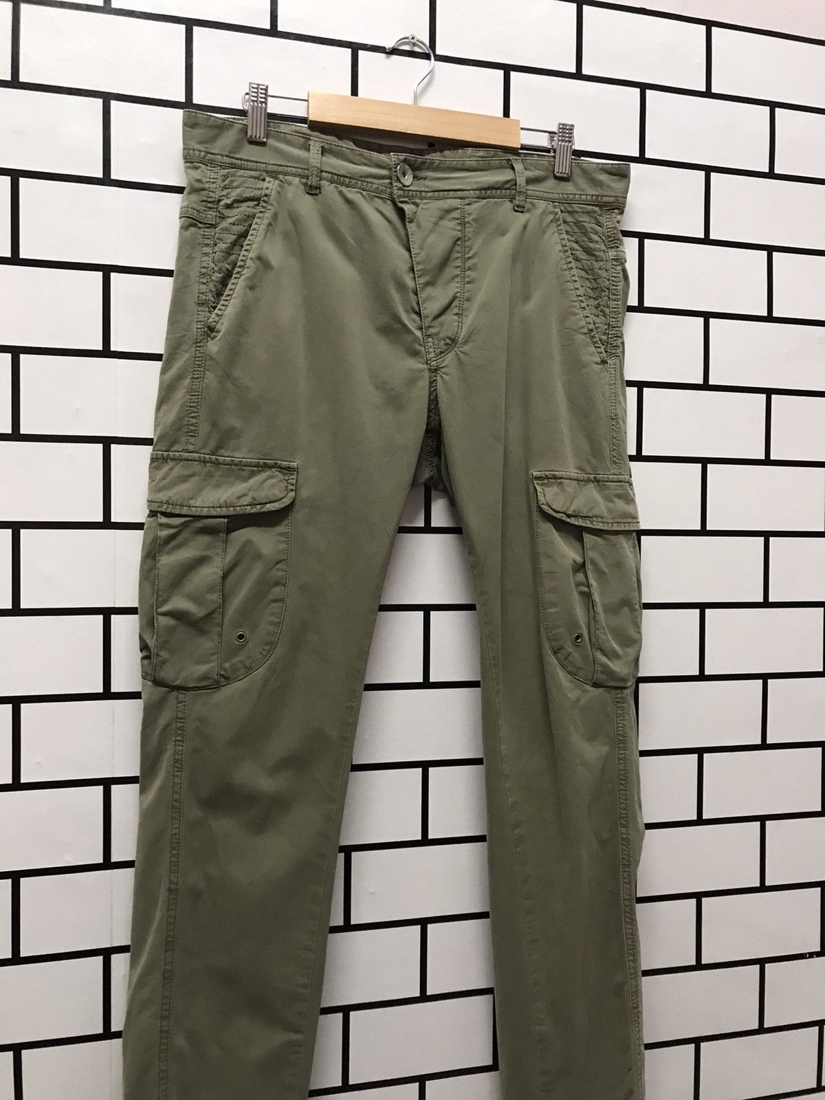 United Colors Of Benetton United Colour Of Benetton Slim Skinnty Tactical Cargo Pants Size US 32 / EU 48 - 3 Thumbnail
