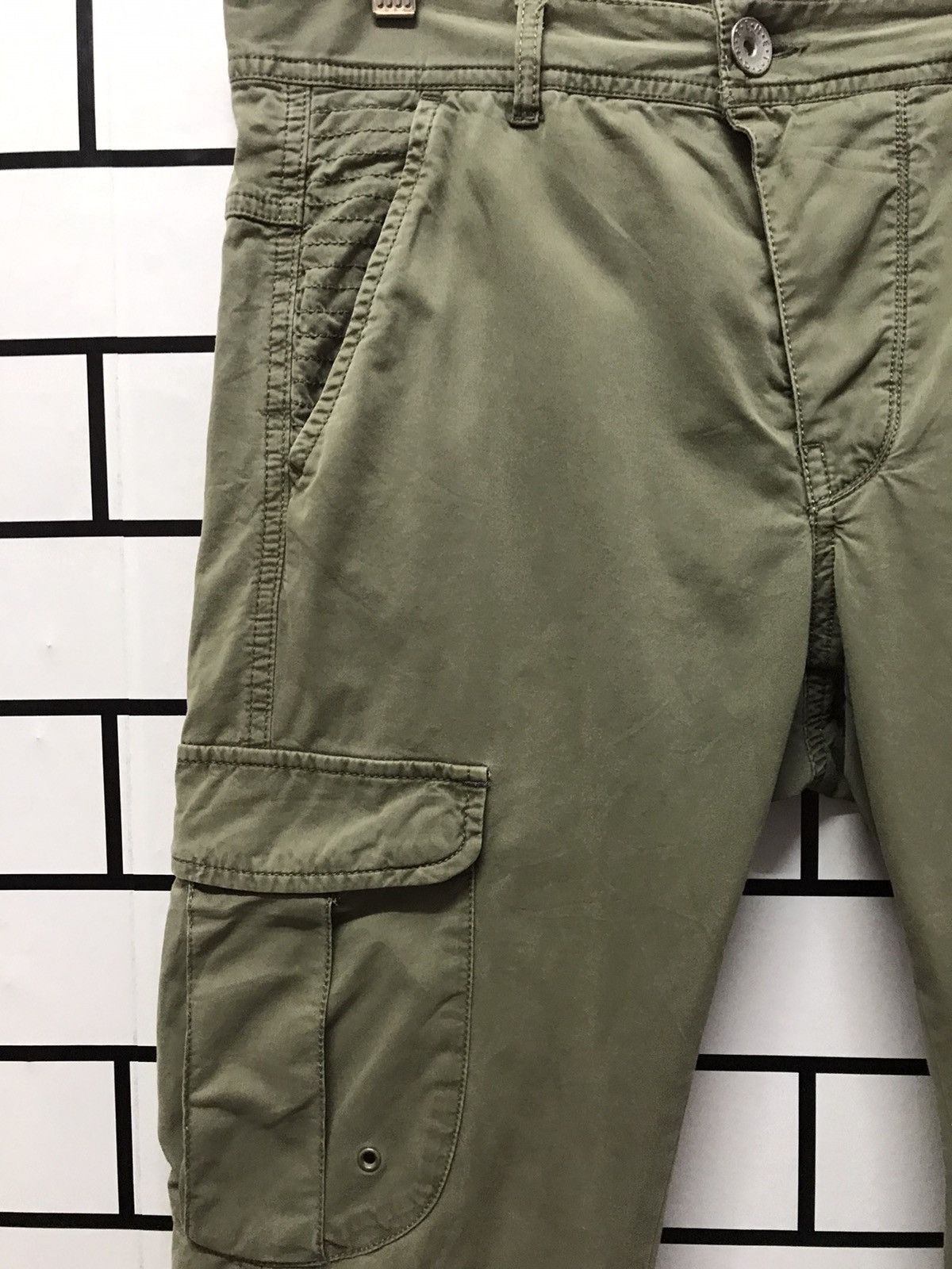 United Colors Of Benetton United Colour Of Benetton Slim Skinnty Tactical Cargo Pants Size US 32 / EU 48 - 6 Thumbnail