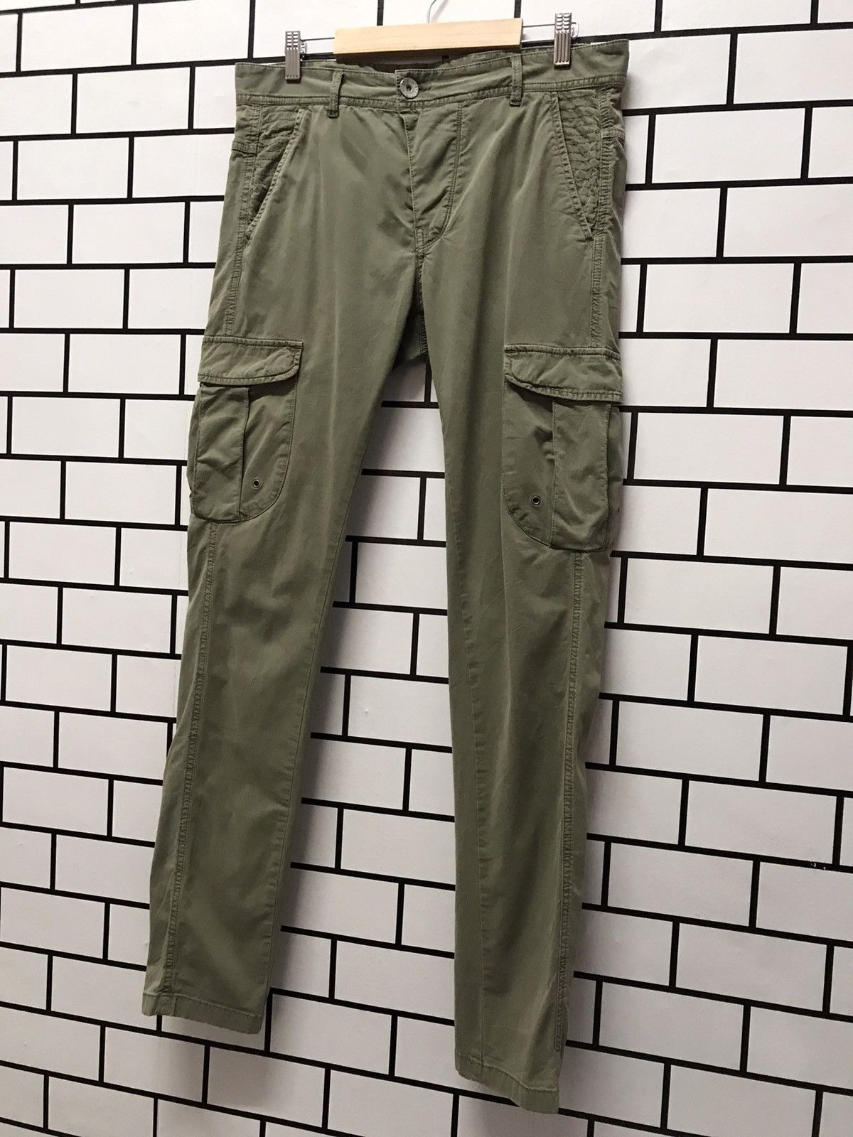 United Colors Of Benetton United Colour Of Benetton Slim Skinnty Tactical Cargo Pants Size US 32 / EU 48 - 2 Thumbnail