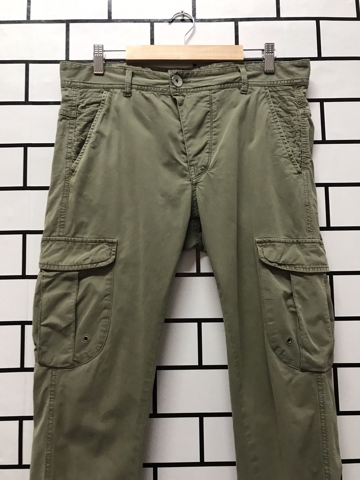 United Colors Of Benetton United Colour Of Benetton Slim Skinnty Tactical Cargo Pants Size US 32 / EU 48 - 5 Thumbnail