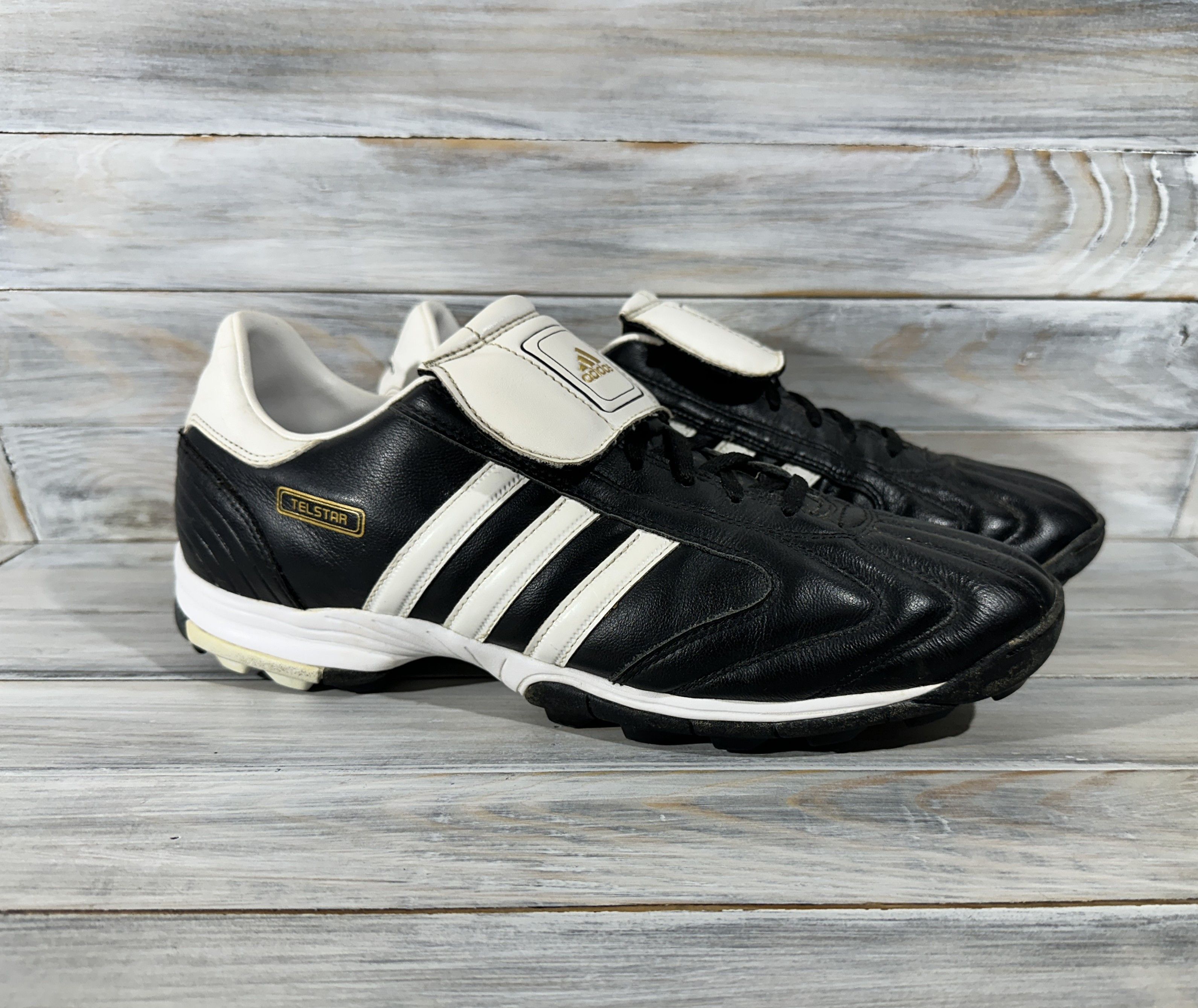 Adidas Leather Vintage Vintage ADIDAS TELSTAR Men s Leather Football Boots Sport Grailed