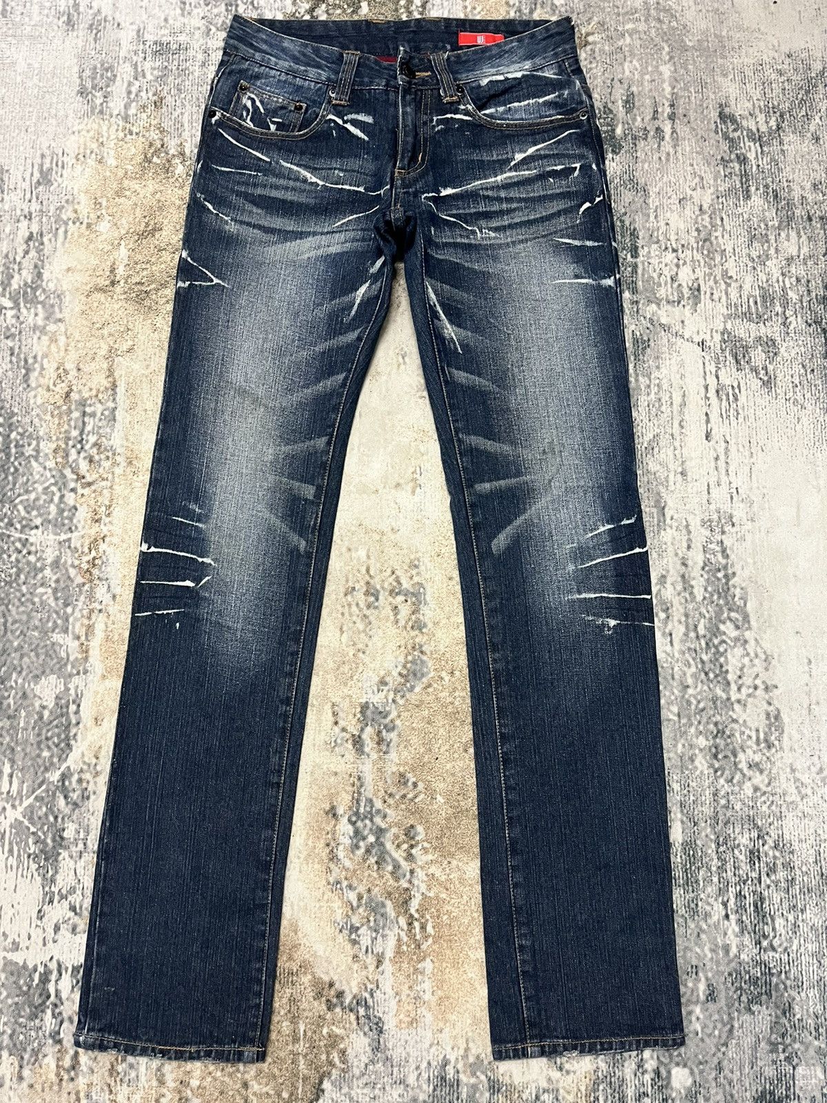 UJ Jean Doube Zipper Flared Denim Jeans