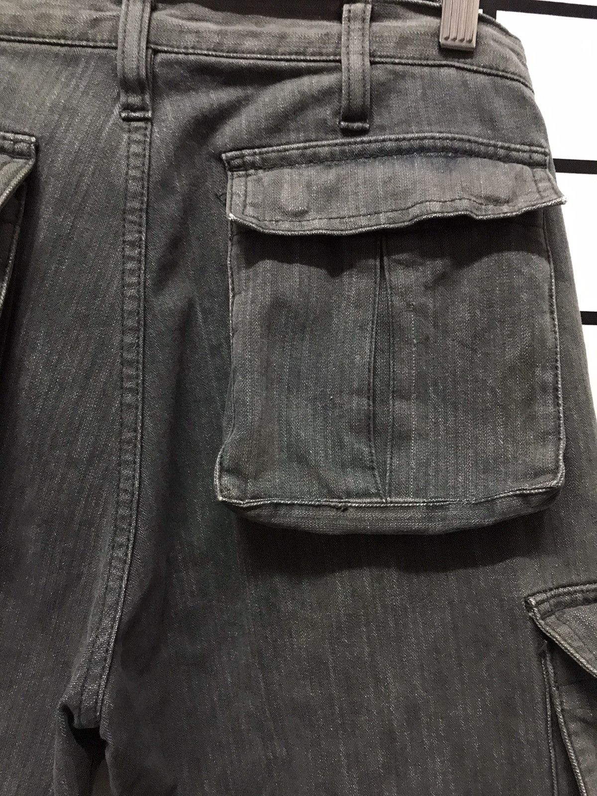 Japanese Brand × The Unbranded Brand × Vintage Vintage Faded Cargo Multi Pocket Denim Pants Size US 29 - 7 Thumbnail