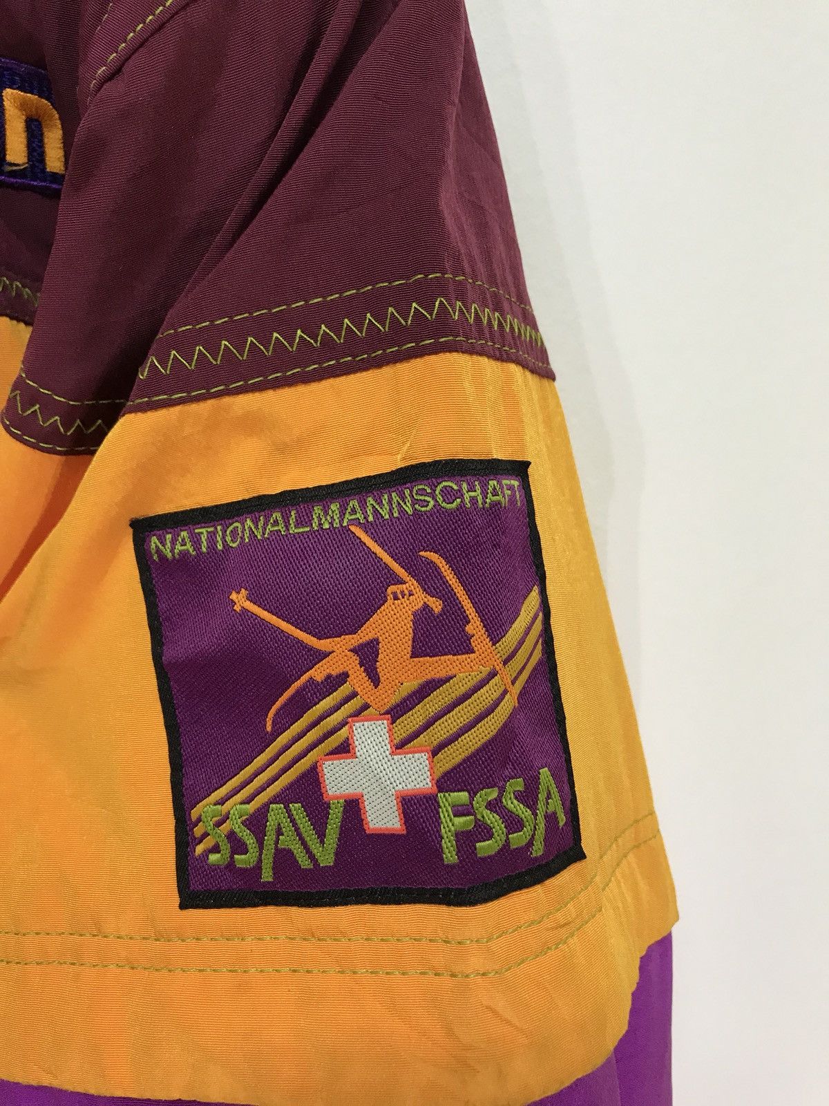 Goldwin Vtg 90s Goldwin Neon Multi Colour Block Winter Jacket Padd Size US XL / EU 56 / 4 - 7 Thumbnail