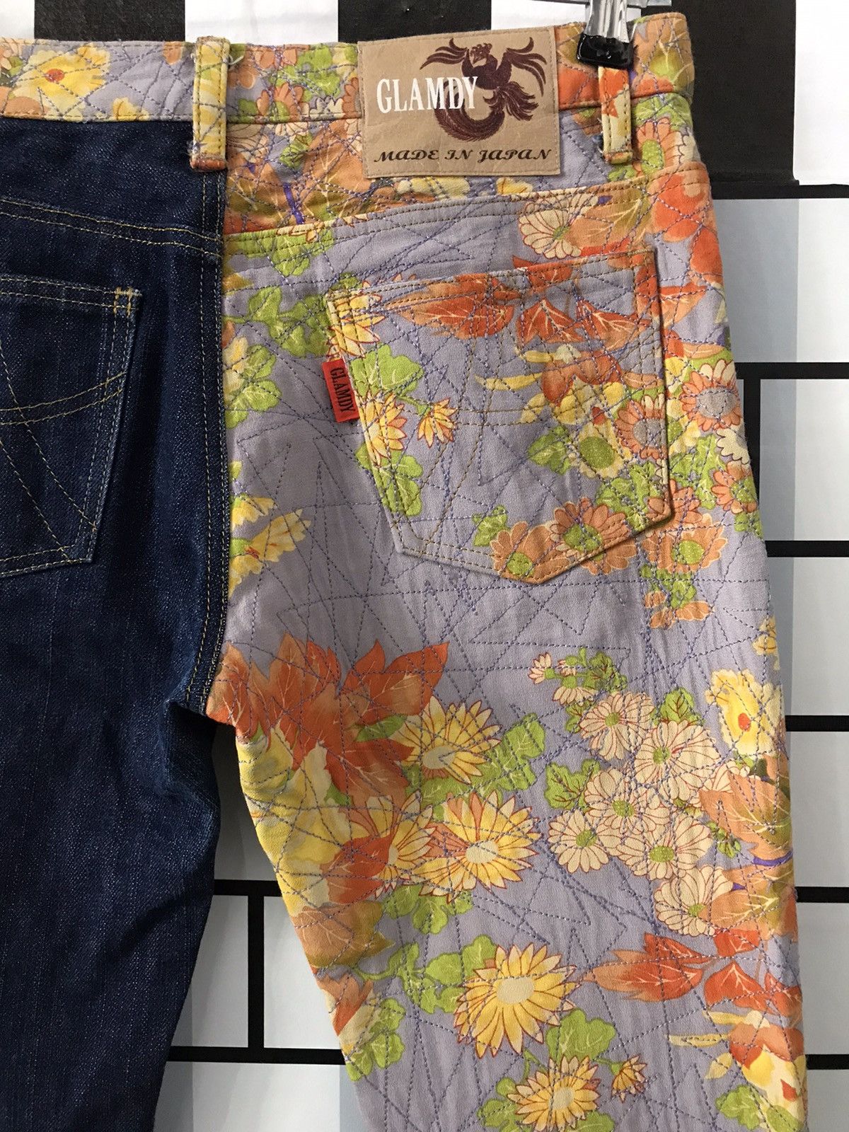 Art Comes First × Japanese Brand Japanese Brand Glamdy Reconstructed Split Flare denim pants Size US 29 - 4 Thumbnail