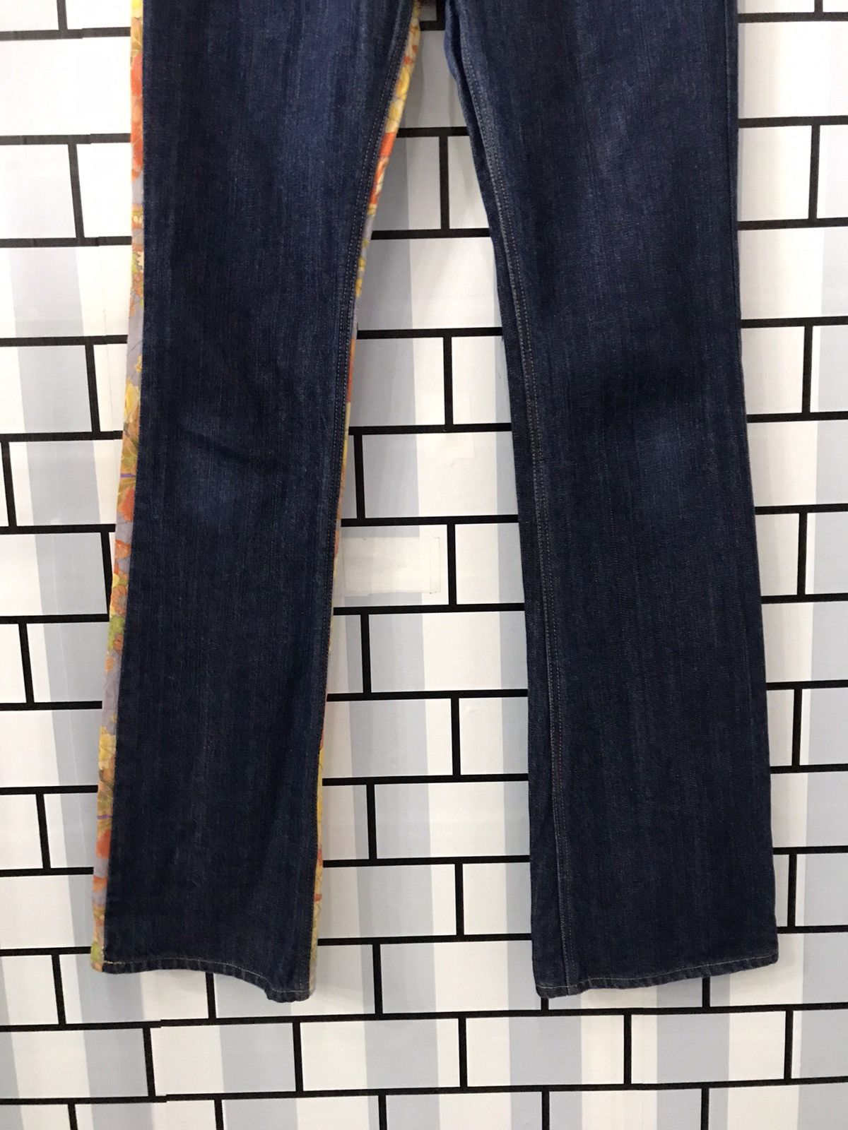 Art Comes First × Japanese Brand Japanese Brand Glamdy Reconstructed Split Flare denim pants Size US 29 - 10 Thumbnail
