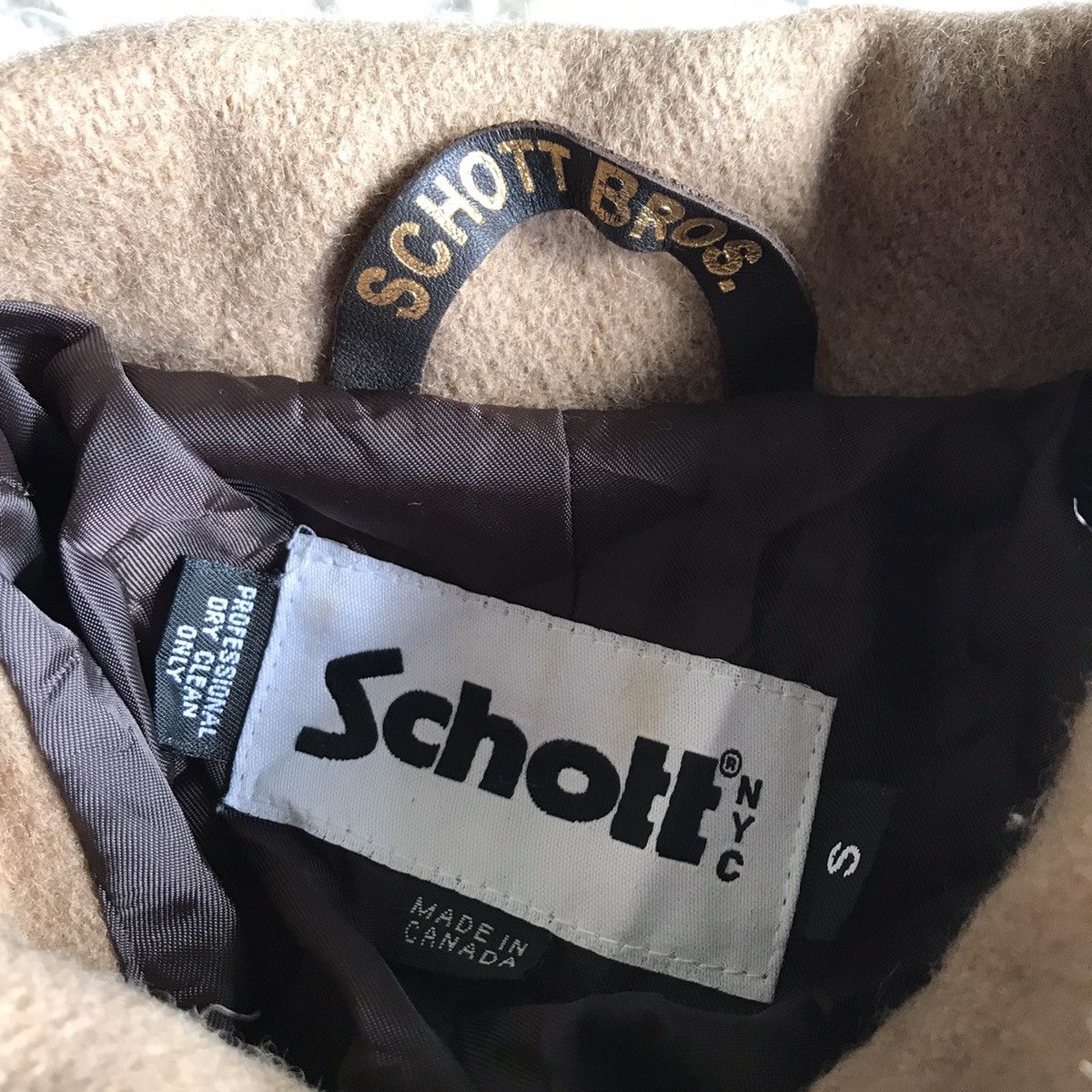 Schott SCHOTT NYC WOOL PEACOAT JACKET Size US XS / EU 42 / 0 - 6 Thumbnail