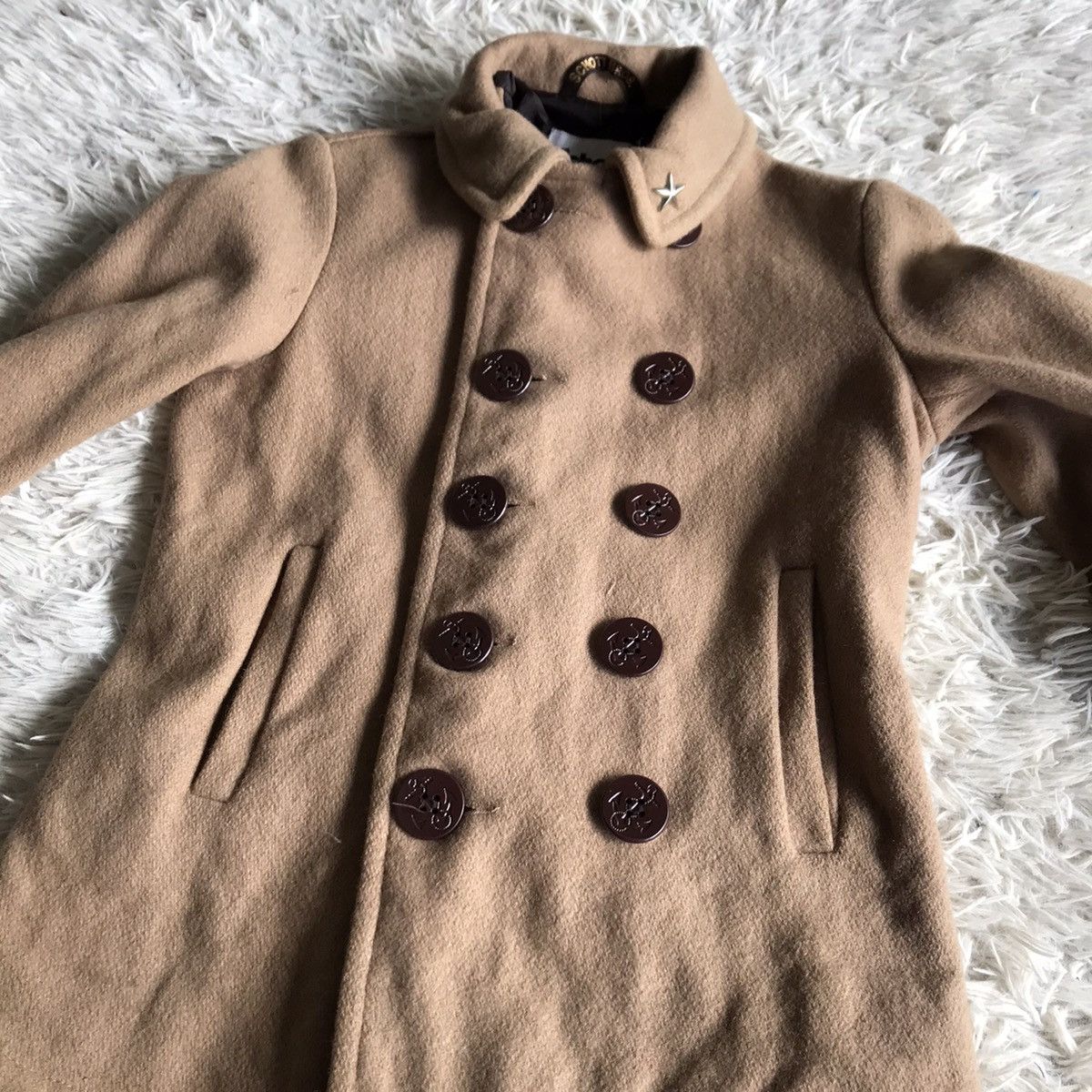 Schott SCHOTT NYC WOOL PEACOAT JACKET Size US XS / EU 42 / 0 - 3 Thumbnail