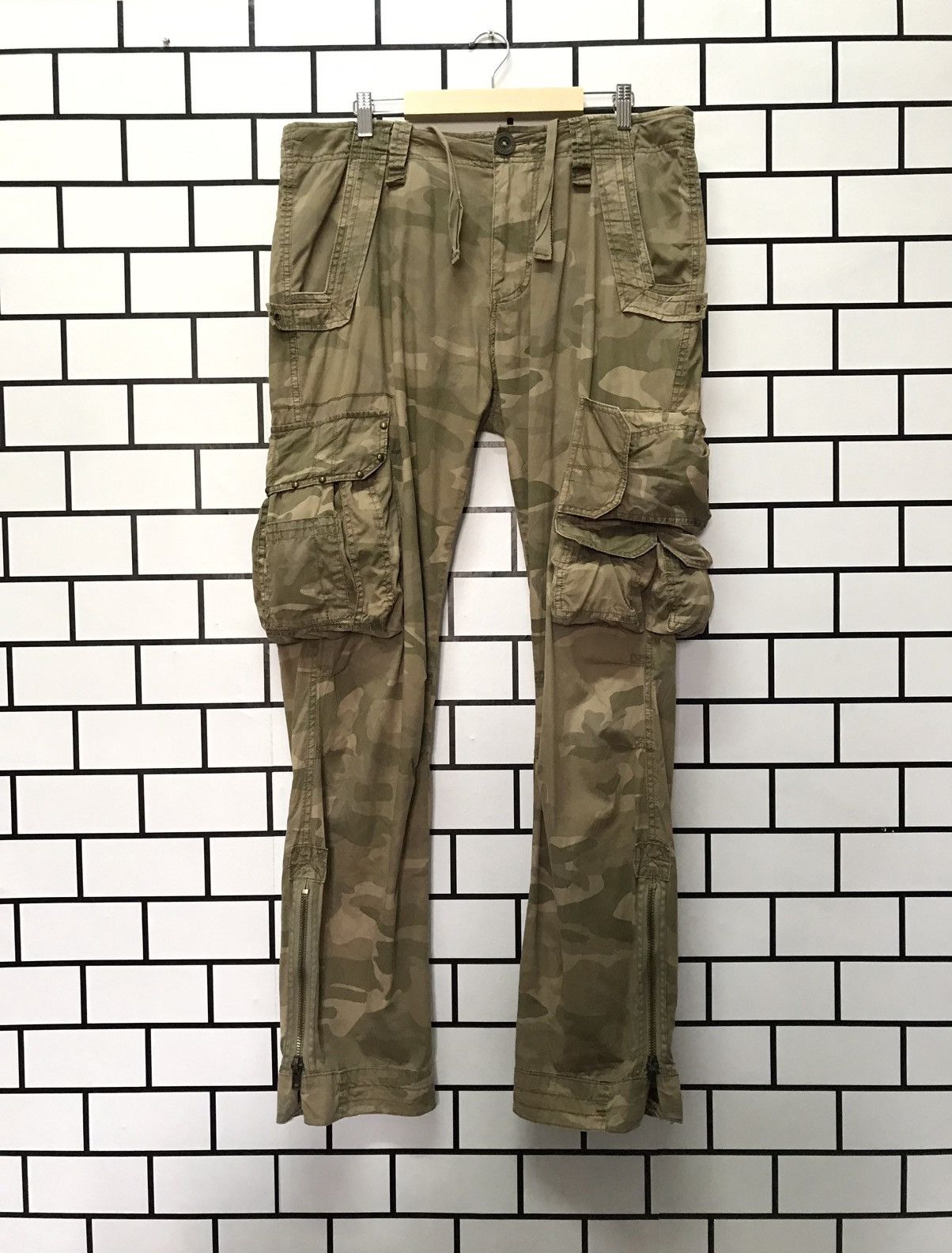 Japanese Brand Japan Brand Kissmark Cargo Combat Tactical Multipocket Pants Size US 35 - 1 Thumbnail