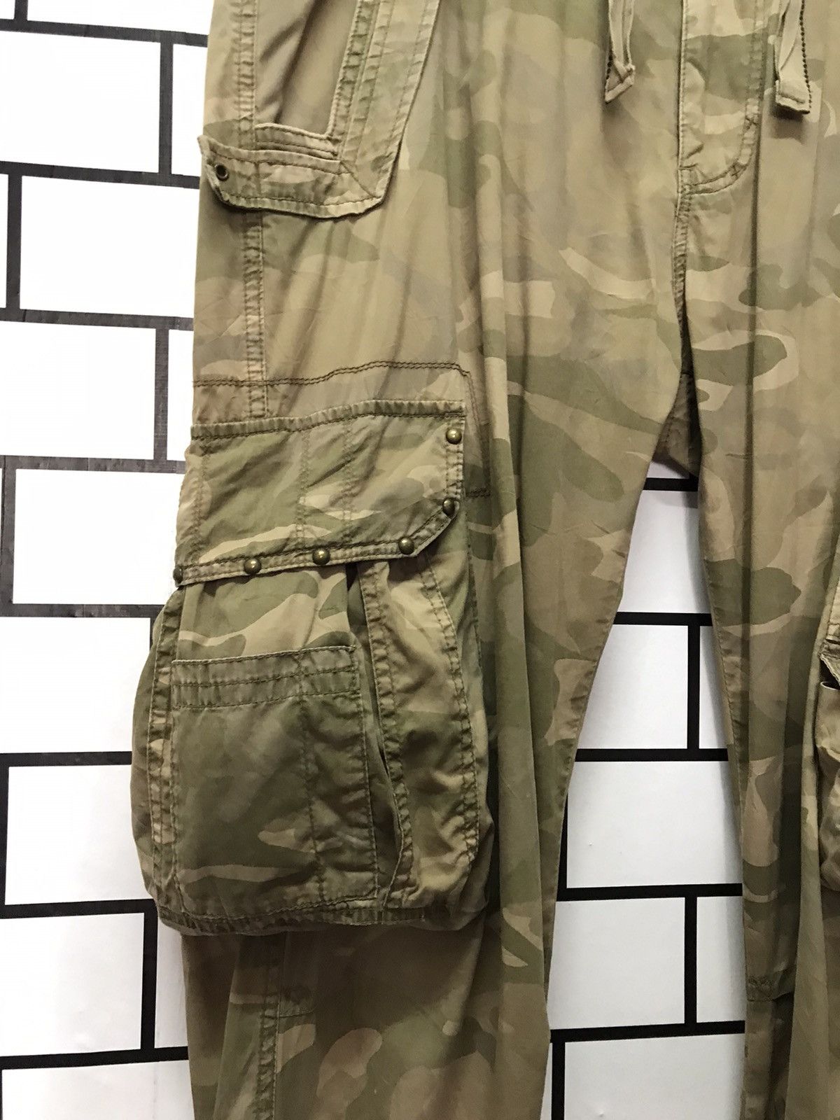 Japanese Brand Japan Brand Kissmark Cargo Combat Tactical Multipocket Pants Size US 35 - 5 Thumbnail