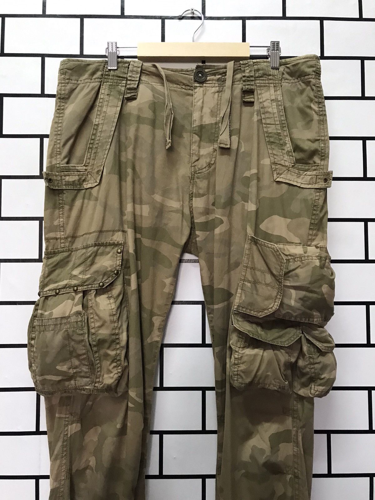Japanese Brand Japan Brand Kissmark Cargo Combat Tactical Multipocket Pants Size US 35 - 2 Thumbnail