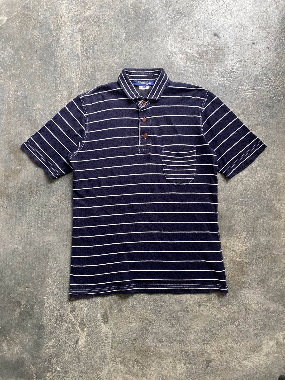 Comme des Garcons Homme AW12 Junya Watanabe Stripe polo Size US M / EU 48-50 / 2 - 2 Thumbnail