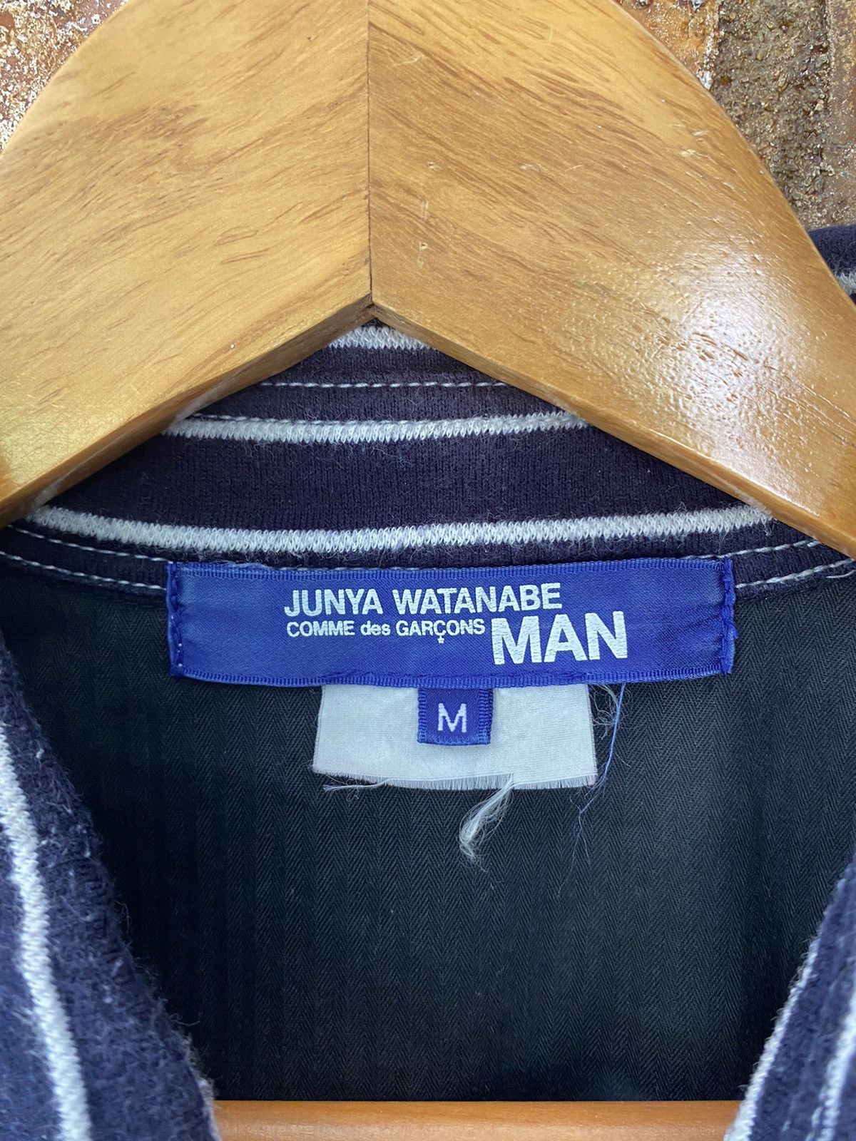 Comme des Garcons Homme AW12 Junya Watanabe Stripe polo Size US M / EU 48-50 / 2 - 8 Thumbnail