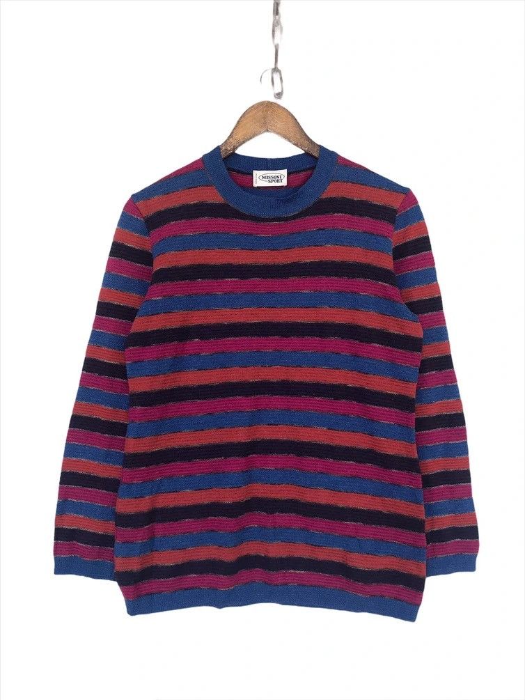 Missoni × Vintage 💥Final Drop💥Vintage Missoni Sport Knitwear Stripe Size M / US 6-8 / IT 42-44 - 1 Thumbnail