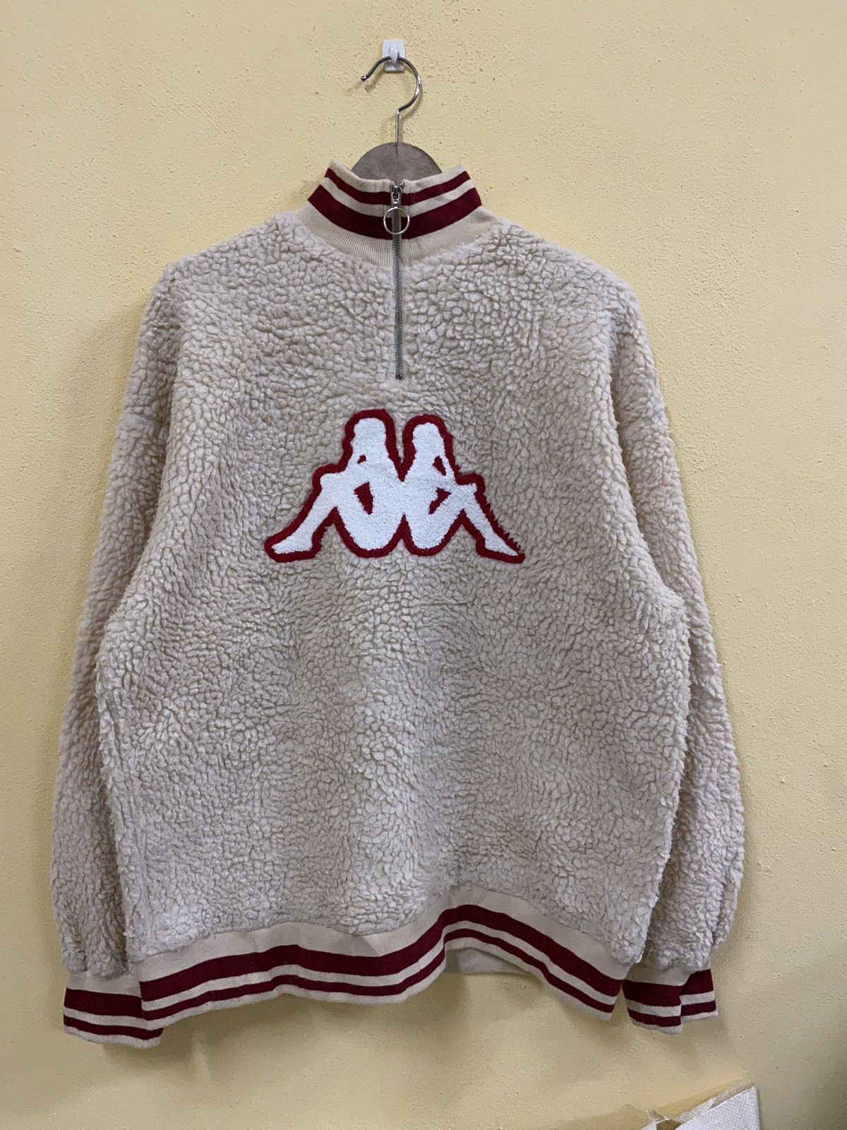 Kappa × Vintage Vintage Kappa sherpa jacket half zipped Size US L / EU 52-54 / 3 - 2 Thumbnail