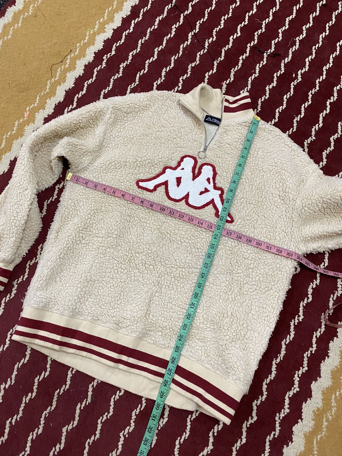 Kappa × Vintage Vintage Kappa sherpa jacket half zipped Size US L / EU 52-54 / 3 - 8 Thumbnail