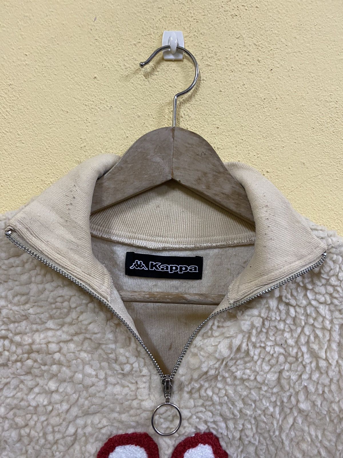 Kappa × Vintage Vintage Kappa sherpa jacket half zipped Size US L / EU 52-54 / 3 - 5 Thumbnail