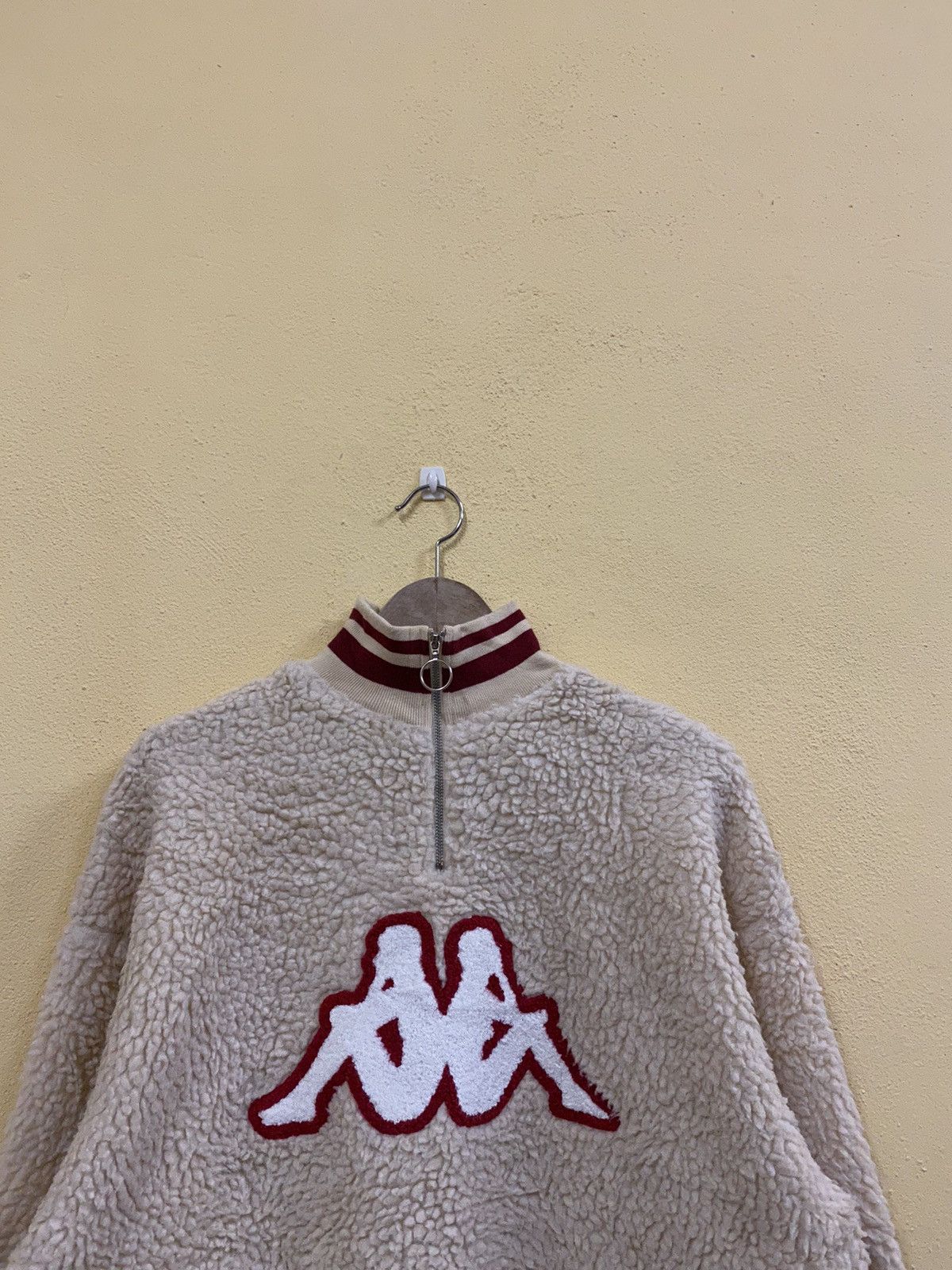 Kappa × Vintage Vintage Kappa sherpa jacket half zipped Size US L / EU 52-54 / 3 - 3 Thumbnail