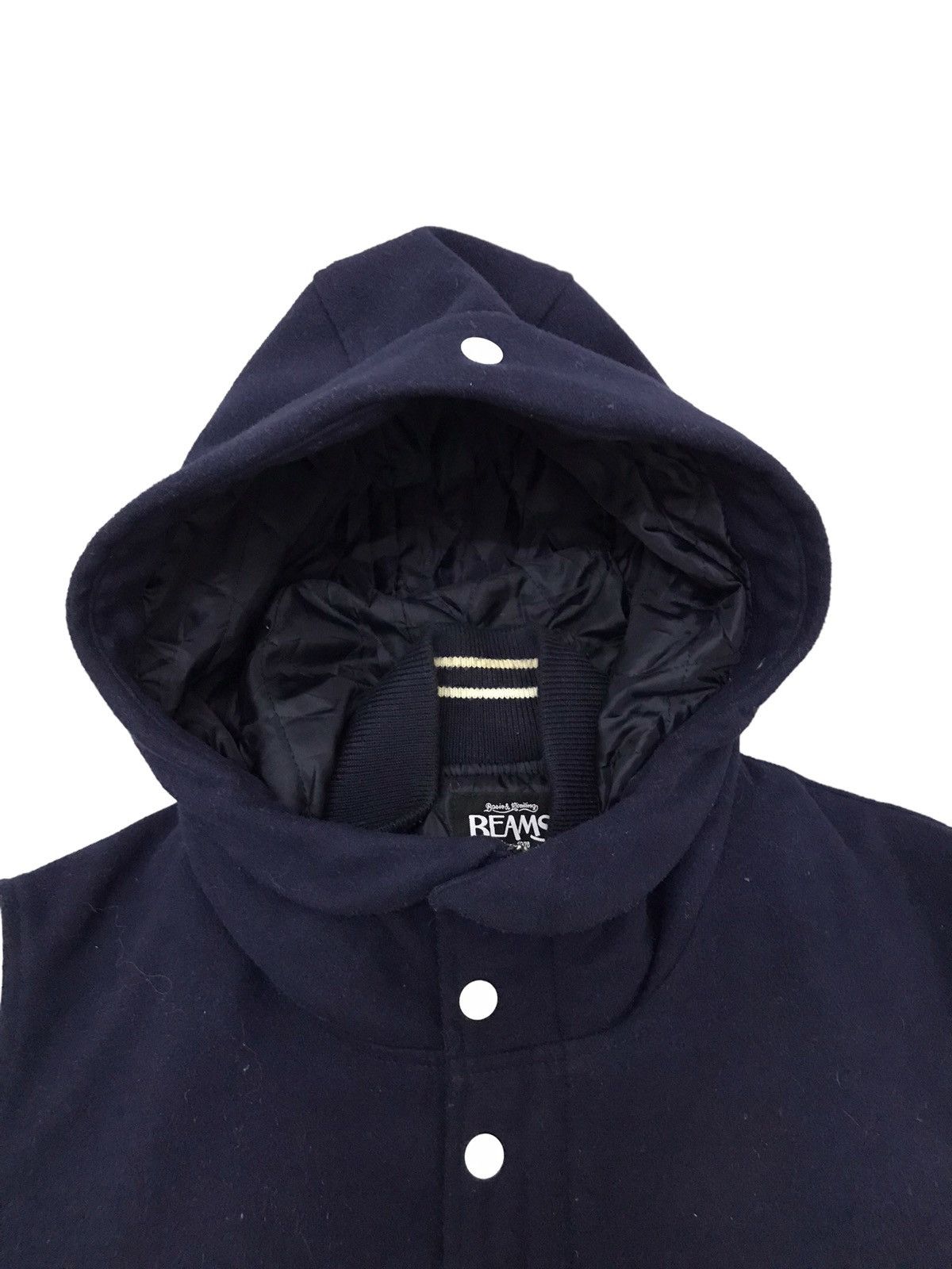 Beams Plus Beams Plus Navy Blue Varsity Jacket Shawl Hooded Size US M / EU 48-50 / 2 - 4 Thumbnail