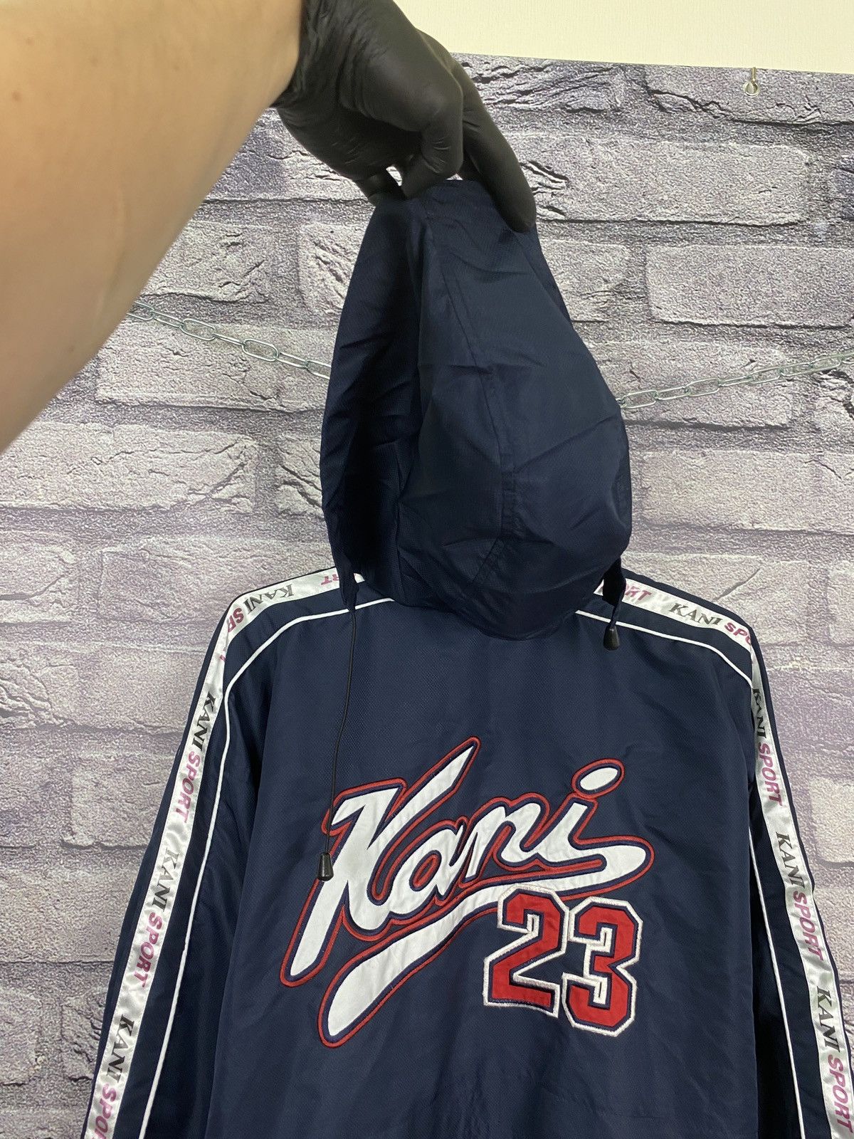 Other Vintage stripes nylon jacket Karl Kani 23 sport y2k 1989 Size US XXL / EU 58 / 5 - 12 Thumbnail
