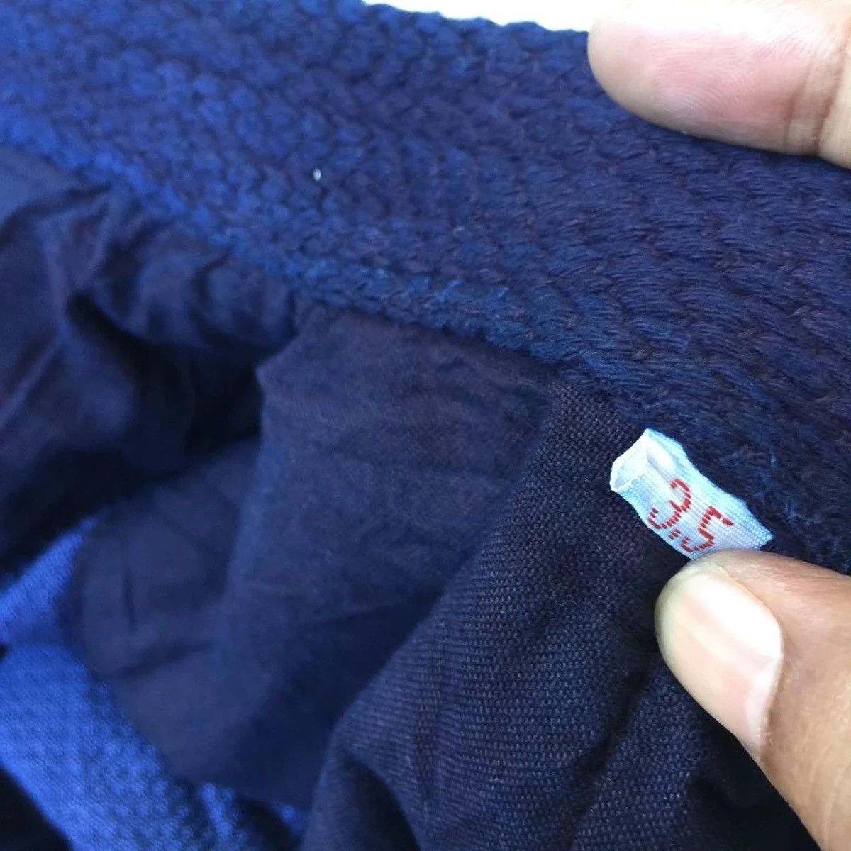 Indigo × Vintage Final Drop🔥Vintage Sashiko Indigo Blue Kimono Jacket Size US XL / EU 56 / 4 - 8 Thumbnail