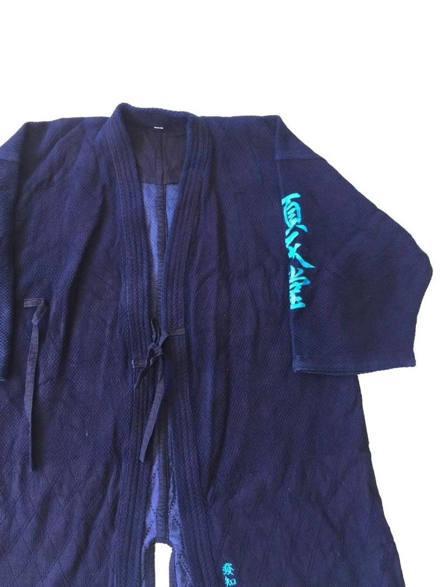Indigo × Vintage Final Drop🔥Vintage Sashiko Indigo Blue Kimono Jacket Size US XL / EU 56 / 4 - 3 Thumbnail