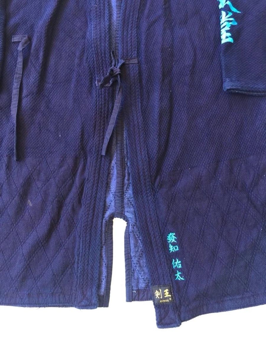 Indigo × Vintage Final Drop🔥Vintage Sashiko Indigo Blue Kimono Jacket Size US XL / EU 56 / 4 - 6 Thumbnail