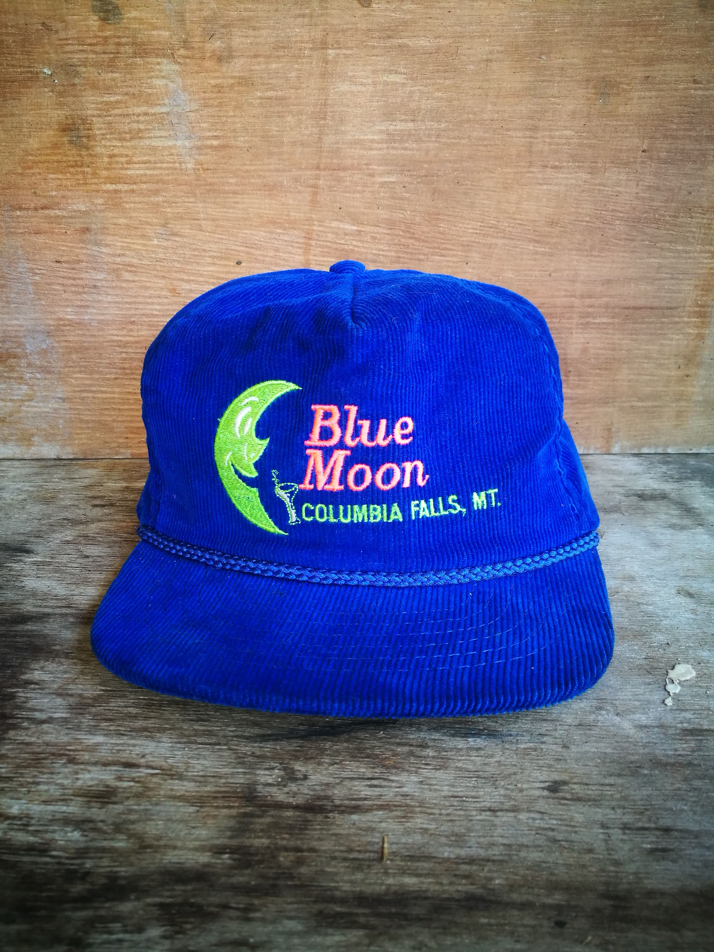 Vintage VINTAGE CORDUROY BLUE MOON COLUMBIA FALLS,MT CAP Size ONE SIZE - 1 Thumbnail