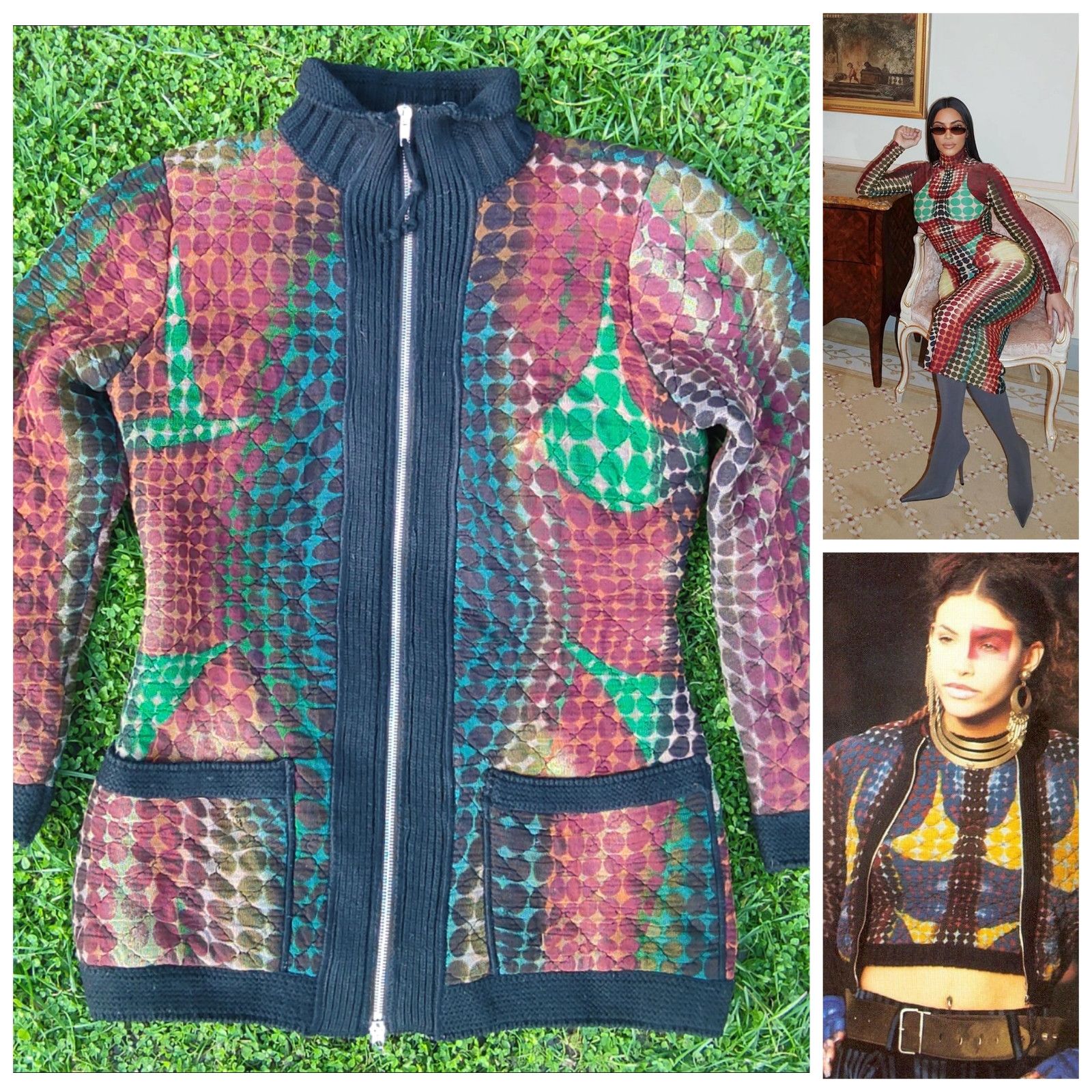 Jean Paul Gaultier Jean Paul Gaultier Cyberbaba Optical Illusion Jacket Coat Size US M / EU 48-50 / 2 - 1 Thumbnail