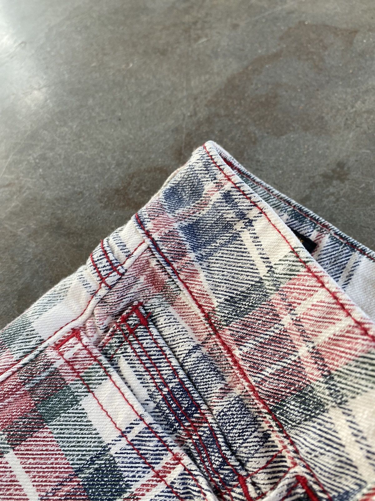 Evisu Evisu Plaid / Flannel Skinny Jeans Seagull Wing Pocket Sz 28 Size US 28 / EU 44 - 6 Thumbnail